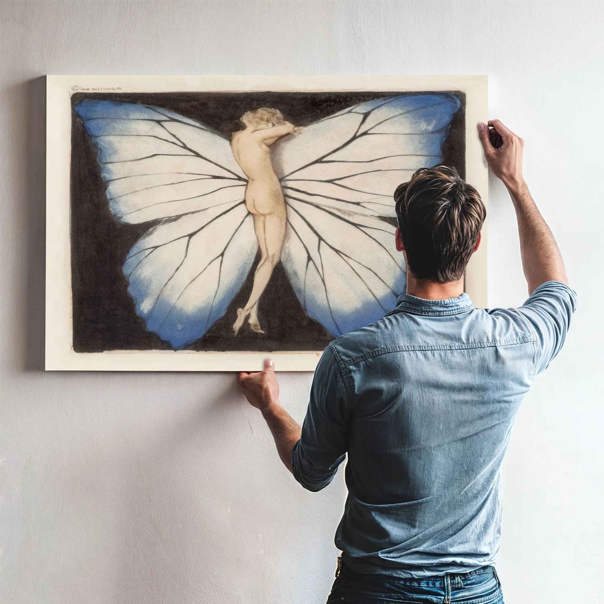 Woman In Wings 1936 By Louis Icart Fine Art Print
