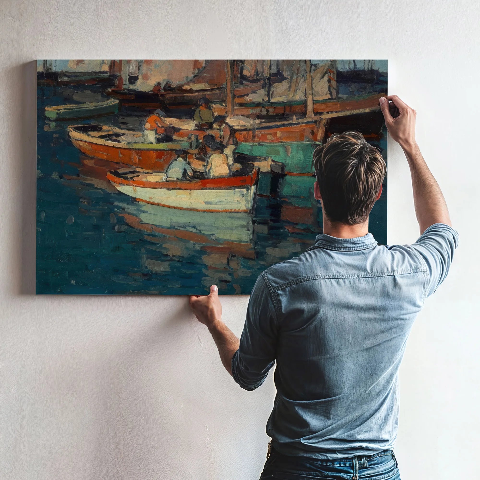 Breton Fishermen, Concarneau, France By Edgar Payne Fine Art Print