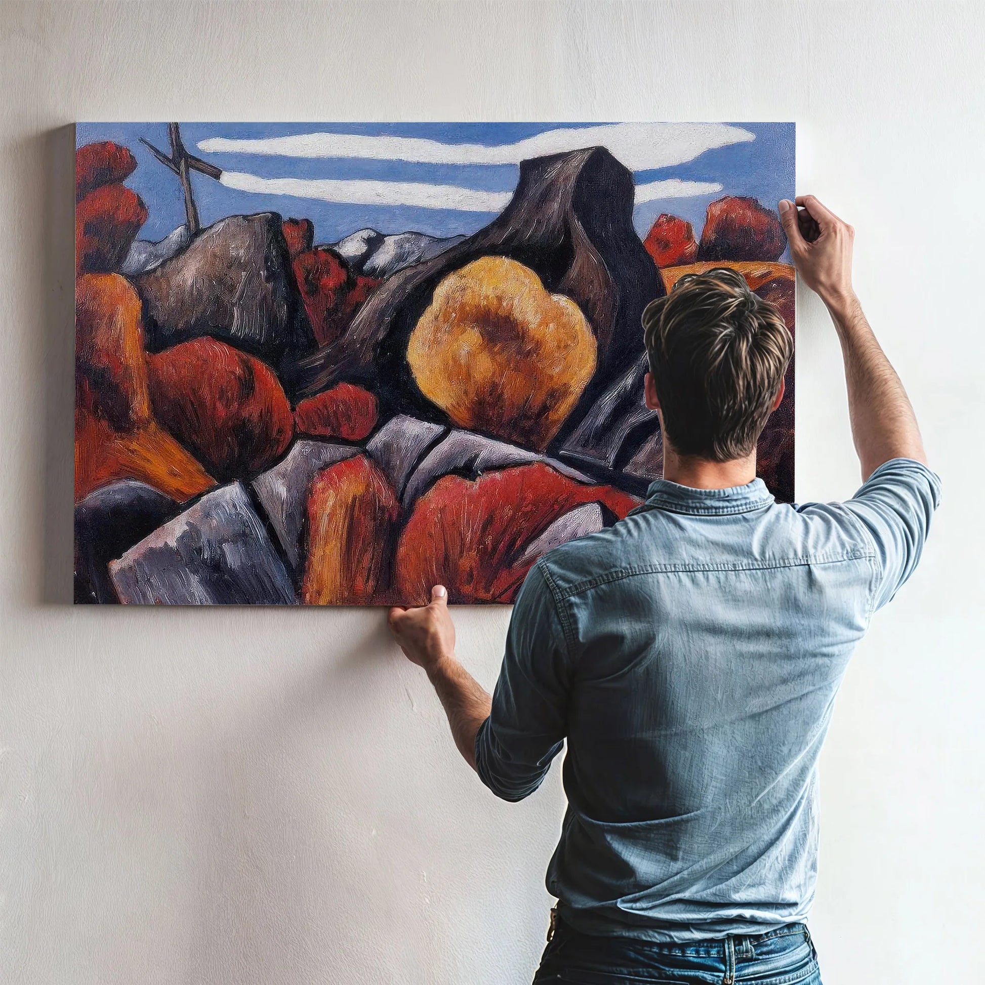 Mountains In Stone Dogtown By Marsden Hartley Fine Art Print