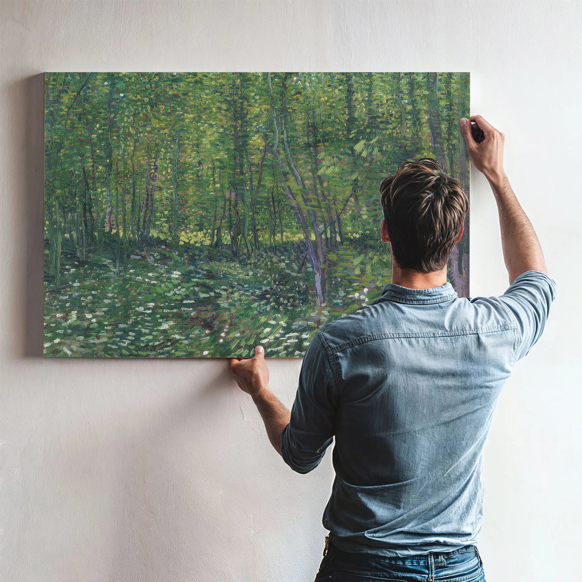 Trees And Undergrowth By Vincent Van Gogh Fine Art Print