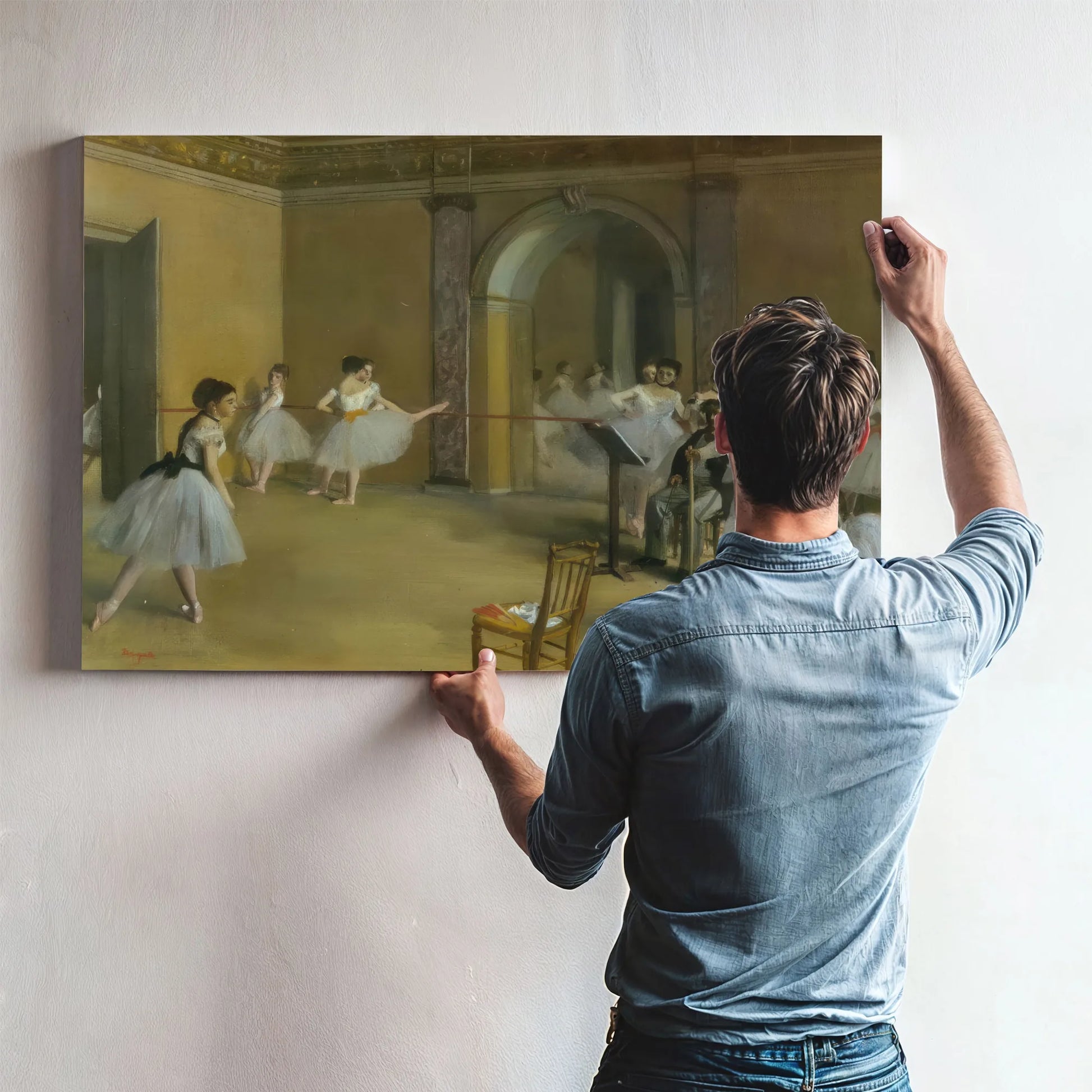 The Dance Foyer At The Opera By Edgar Degas Fine Art Print