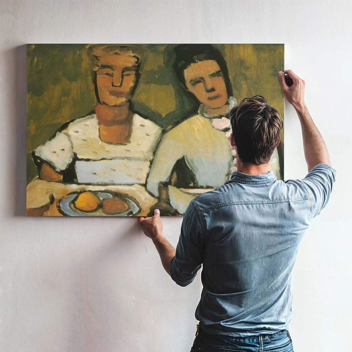 Lee Hoetger And Her Sister By Paula Modersohn Becker Fine Art Print