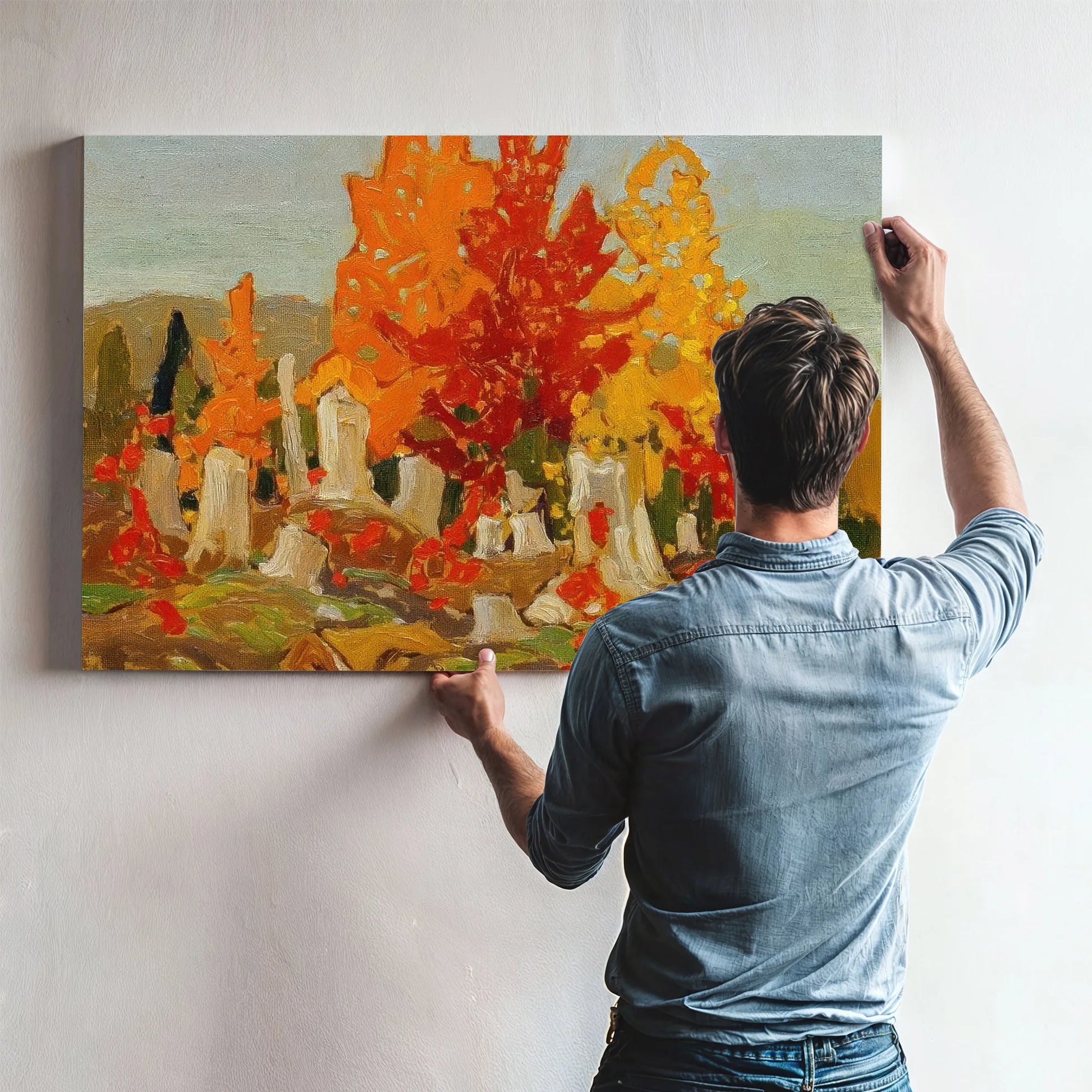 Red Maples By Frank Carmichael Fine Art Print