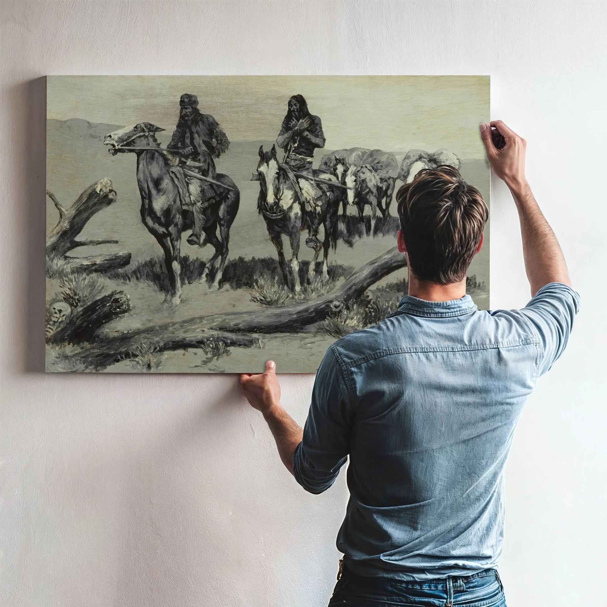 Dead Men The Discovery  by Frederic Remington