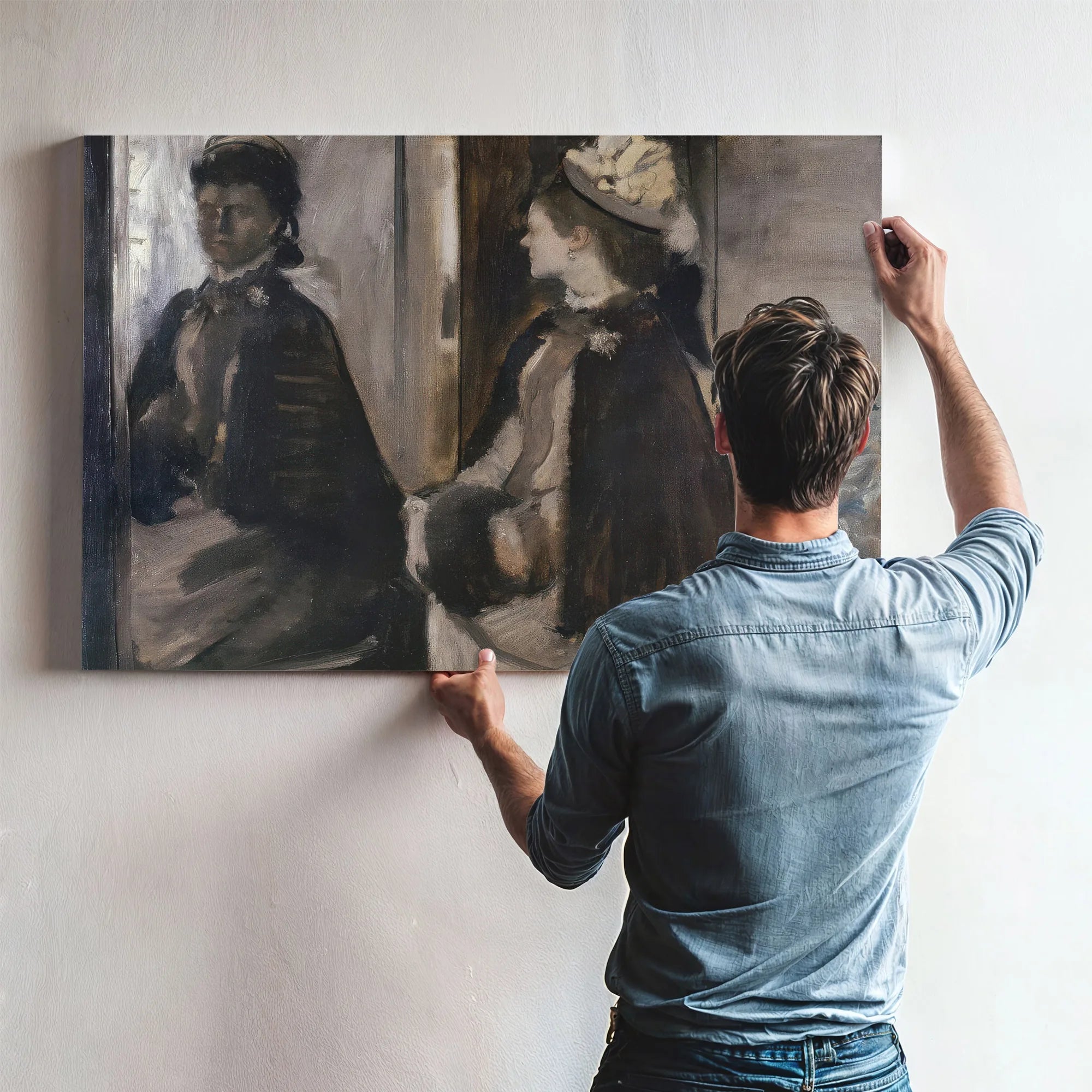 Mrs Jeantaud In The Mirror By Edgar Degas Fine Art Print