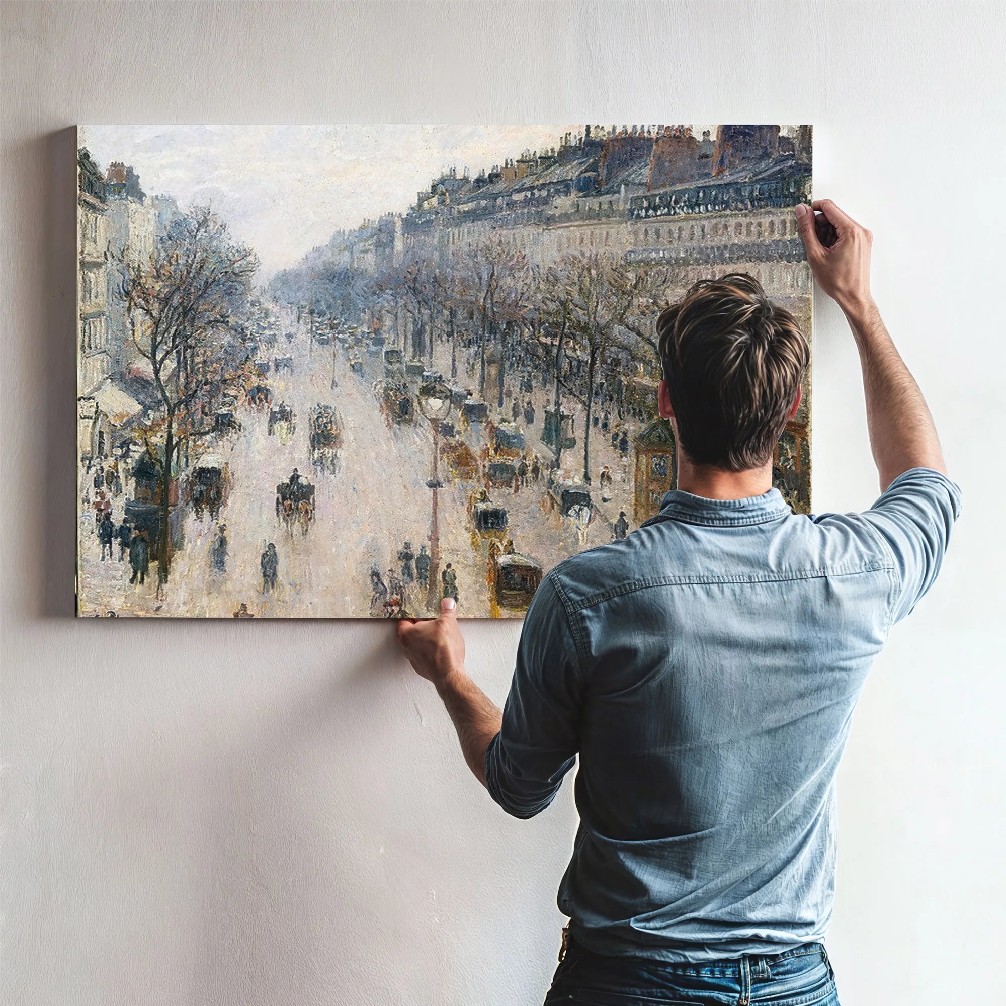 Boulevard Montmartre By Camille Pissarro Fine Art Print