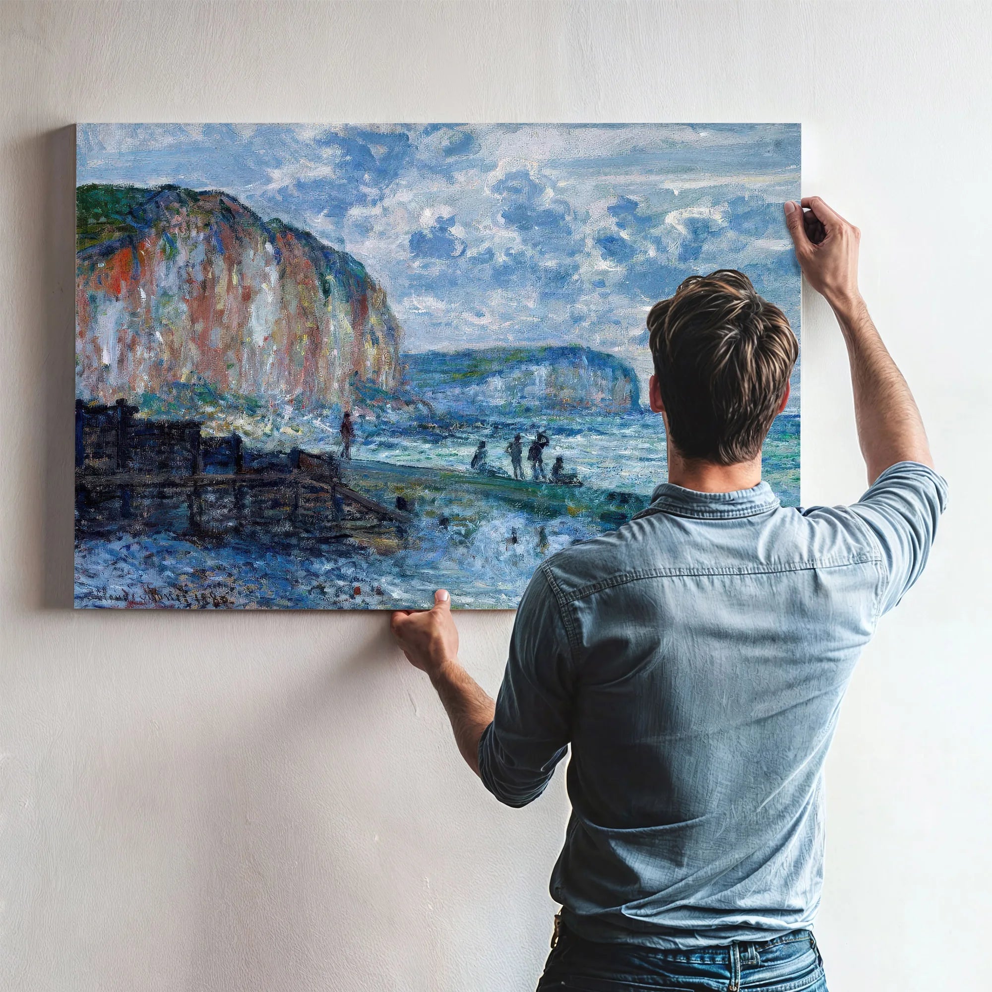 Cliffs Of The Petites Dalles By Claude Monet Fine Art Print