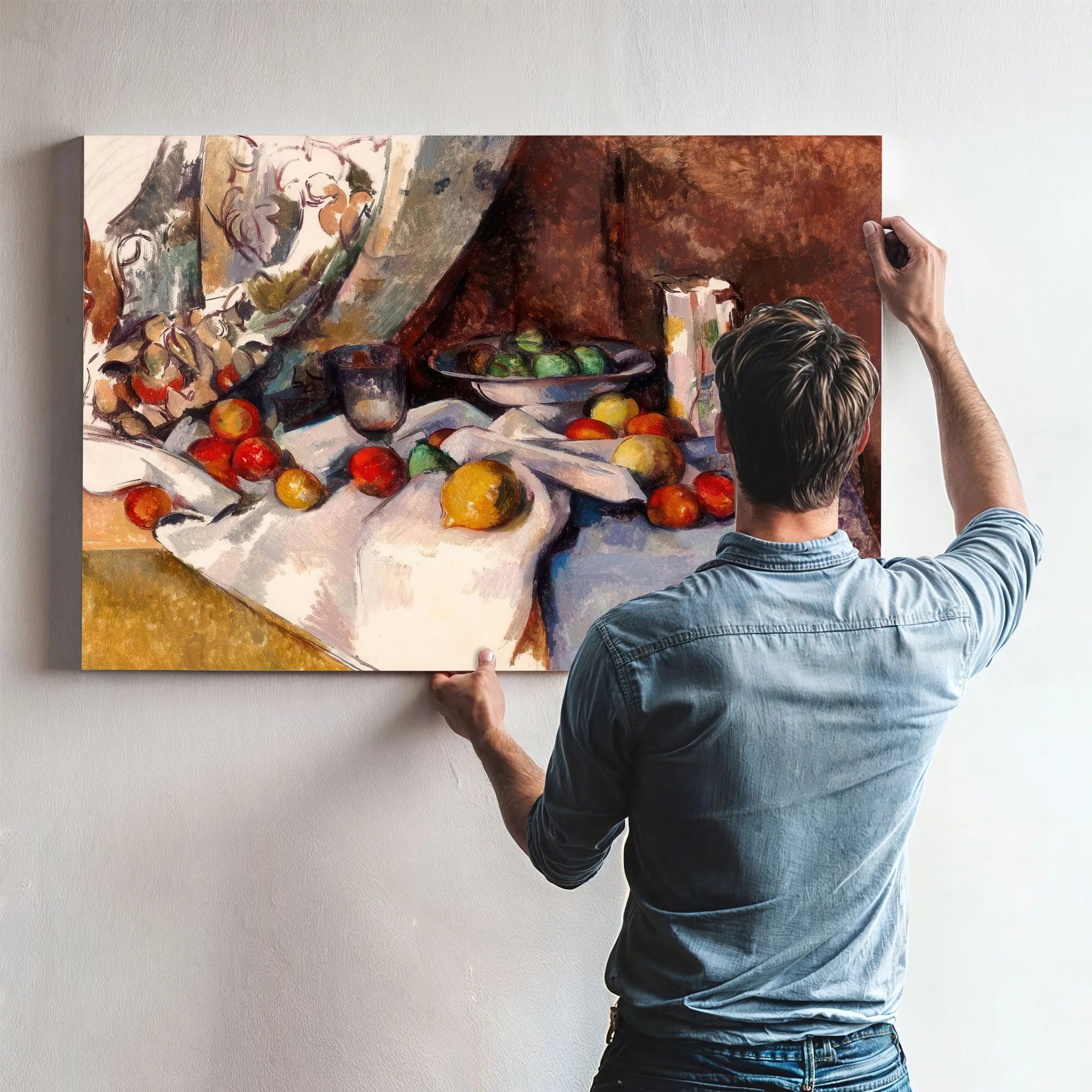 Still Life With Apples By Paul Cezanne Fine Art Print