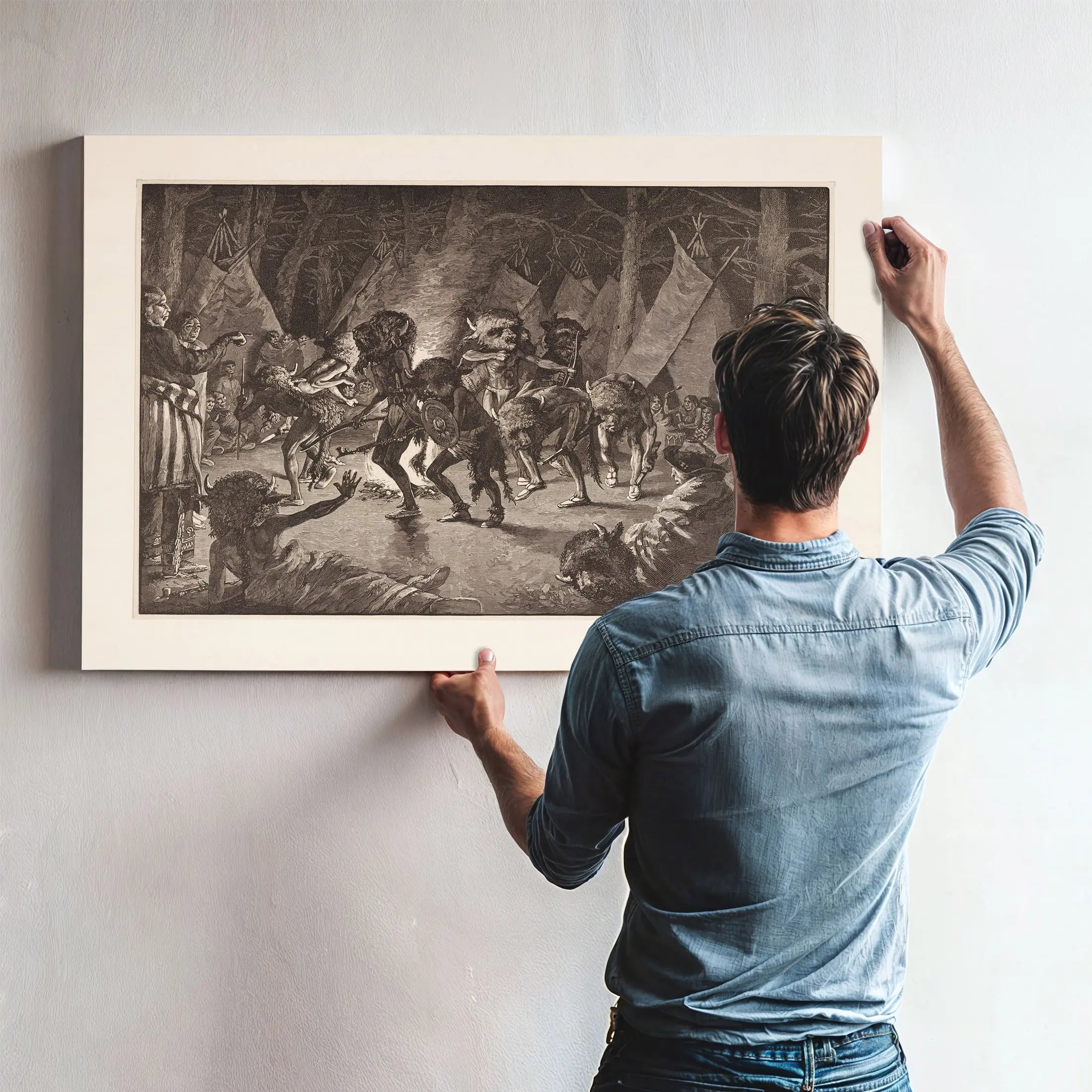 The Buffalo Dance by Frederic Remington