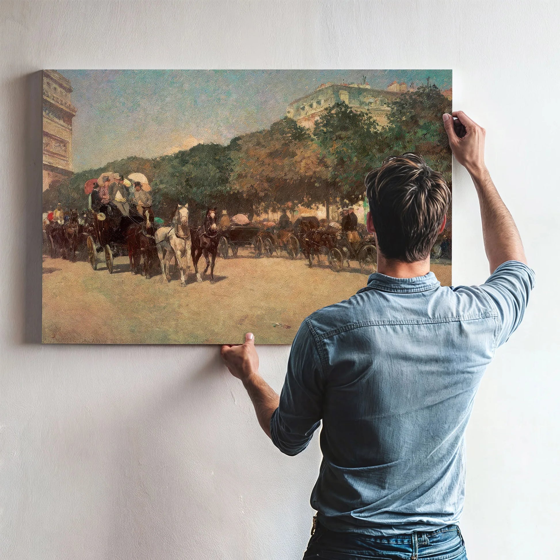 Grand Prix Day By Childe Hassam Fine Art Print