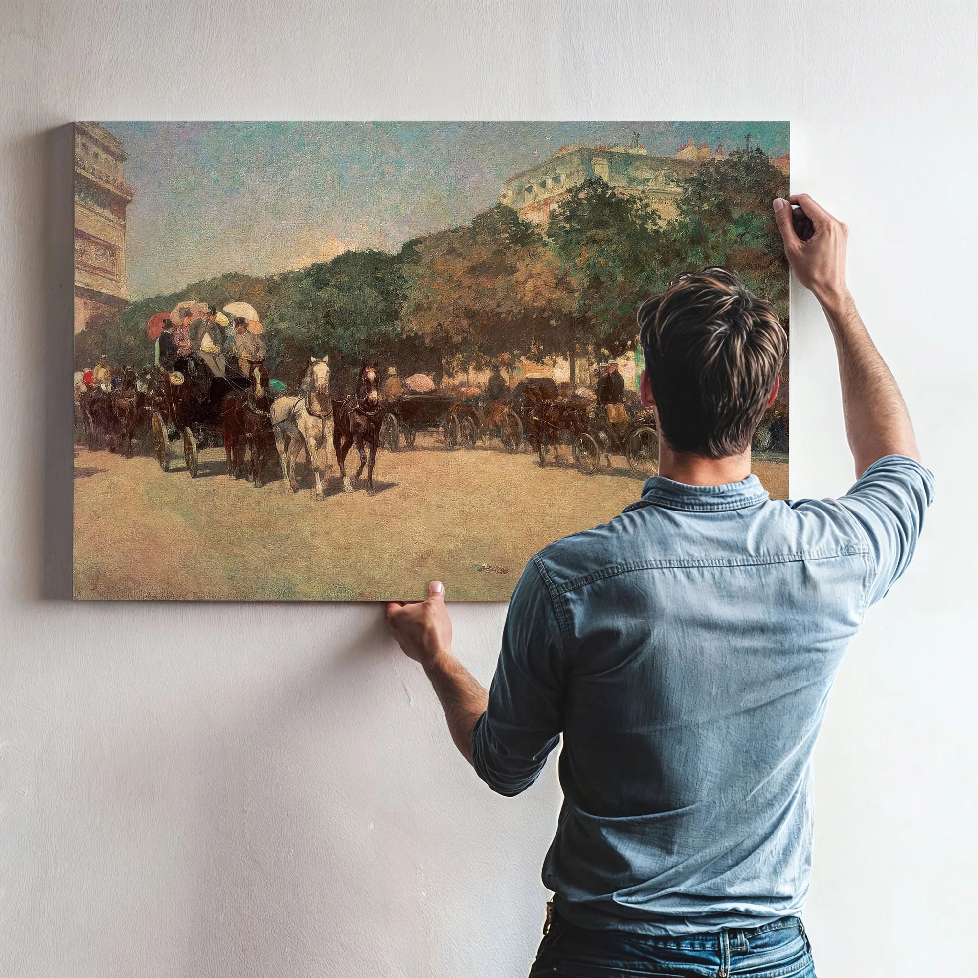 Grand Prix Day By Childe Hassam Fine Art Print