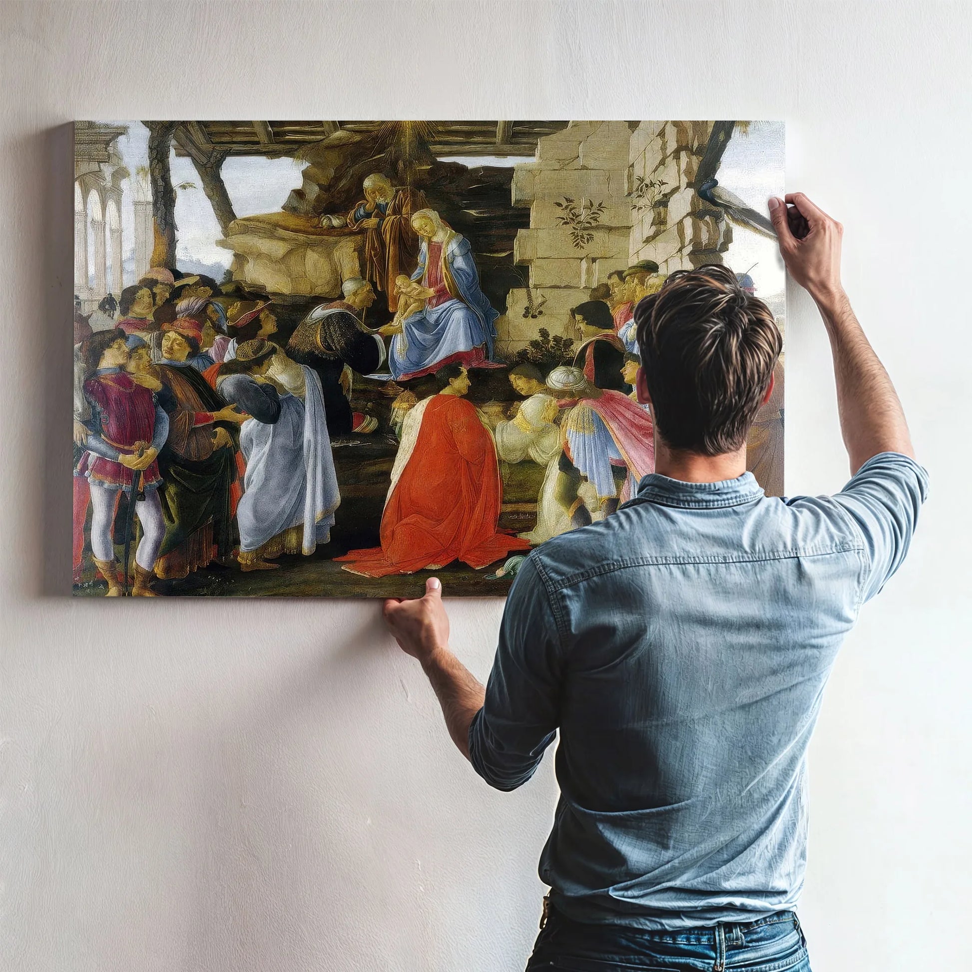 Adoration Of The Magib By Sandro Botticelli Fine Art Print