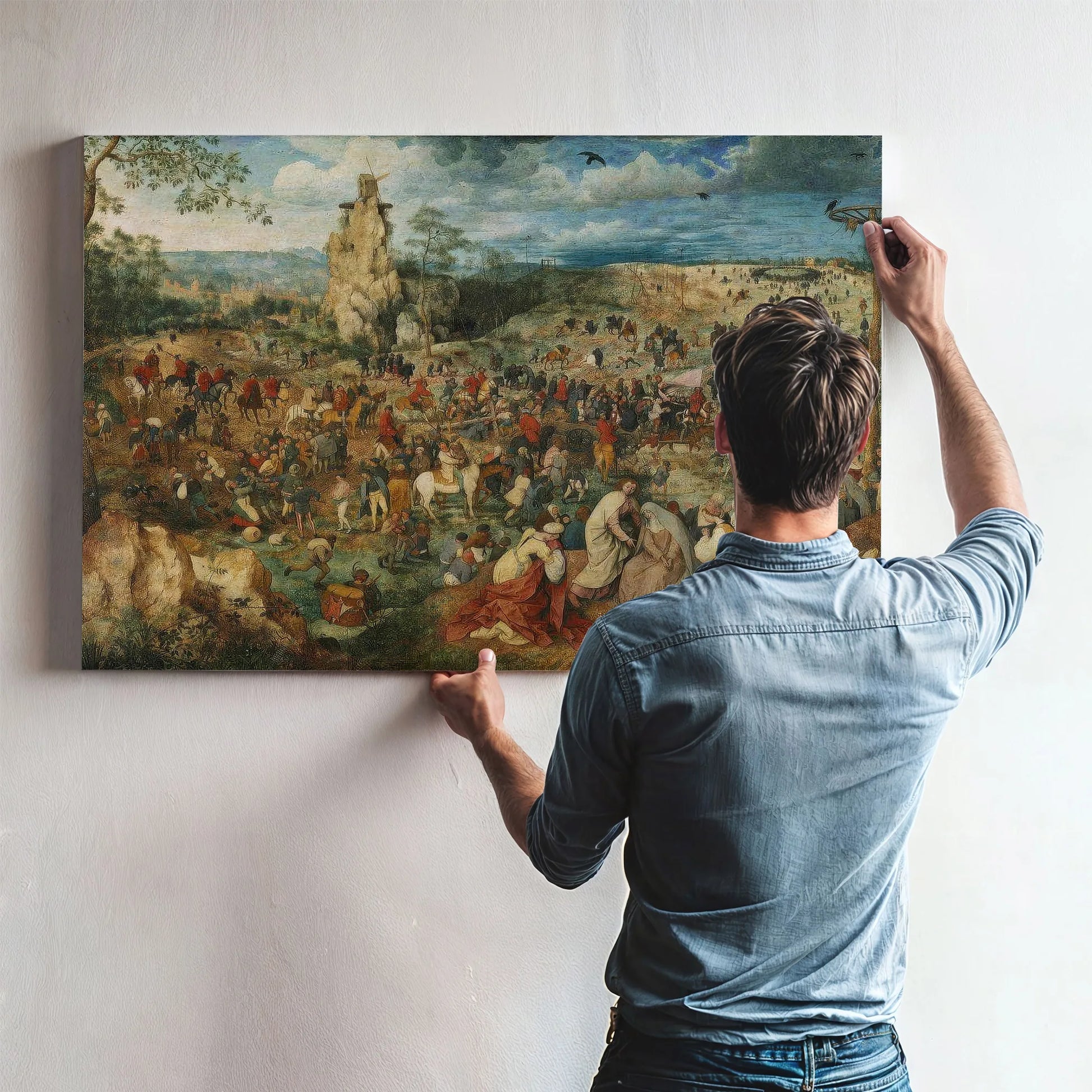 The Procession To Calvary 1564 124X170Cm By The Elder Fine Art Print