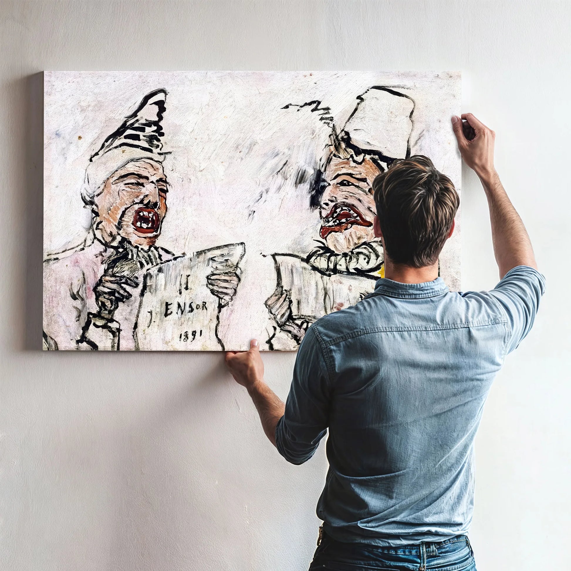The Grotesque Singers By James Ensor Fine Art Print
