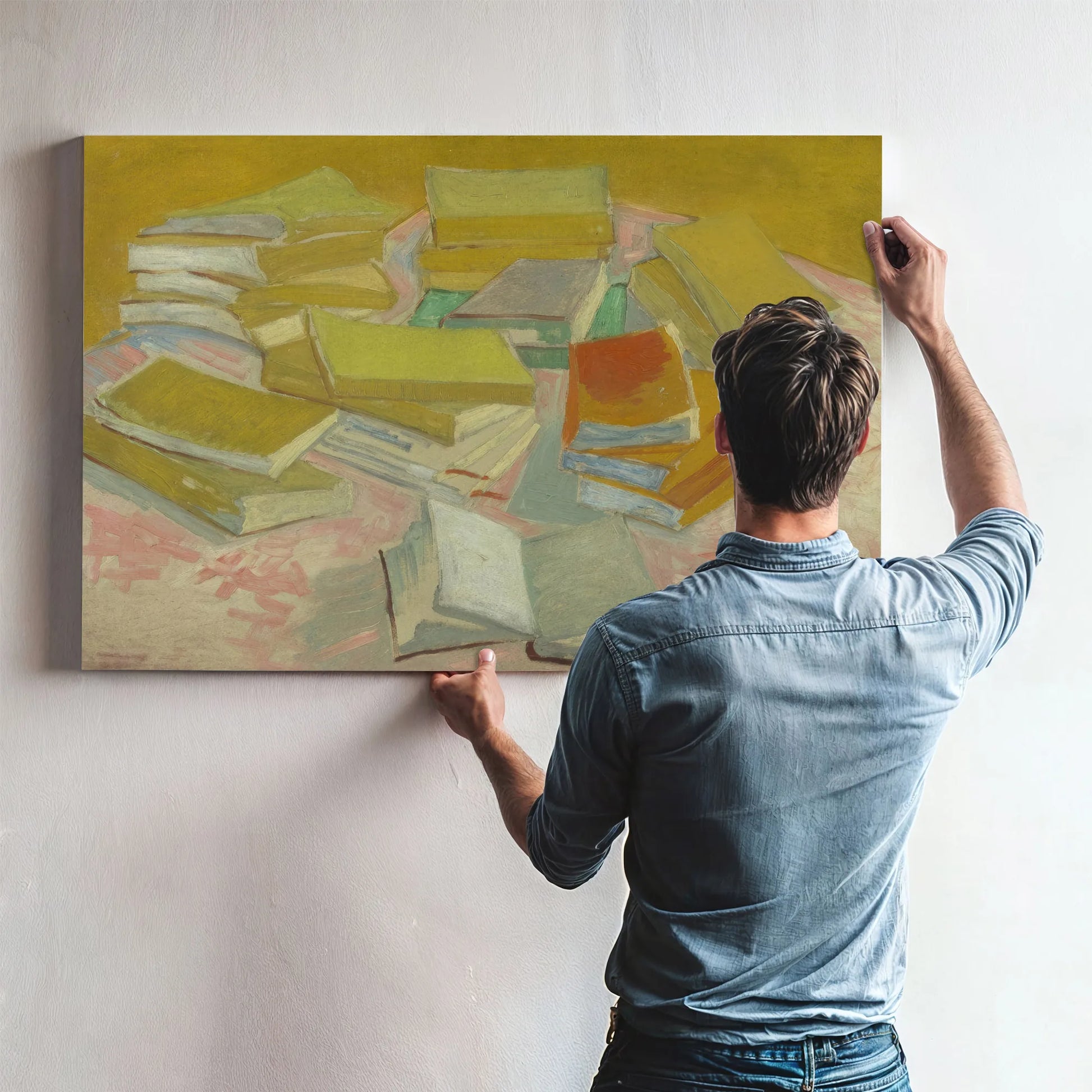 Piles Of French Novels By Vincent Van Gogh Fine Art Print