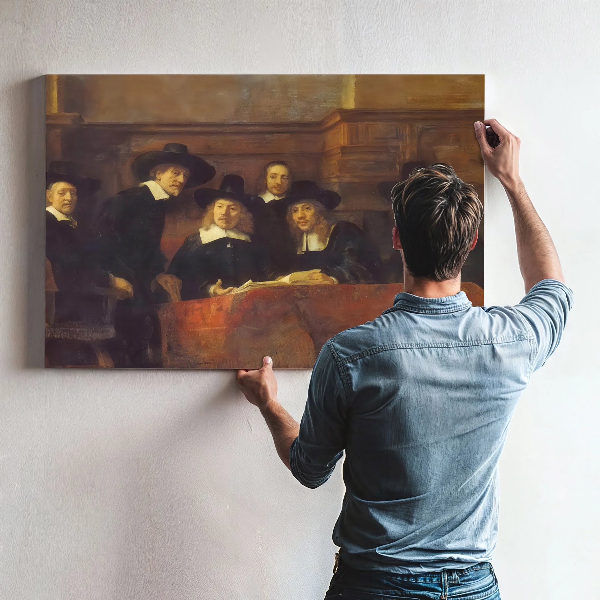 The Syndics Of The Cothmake's Guild, 1662 By Rembrandt Fine Art Print