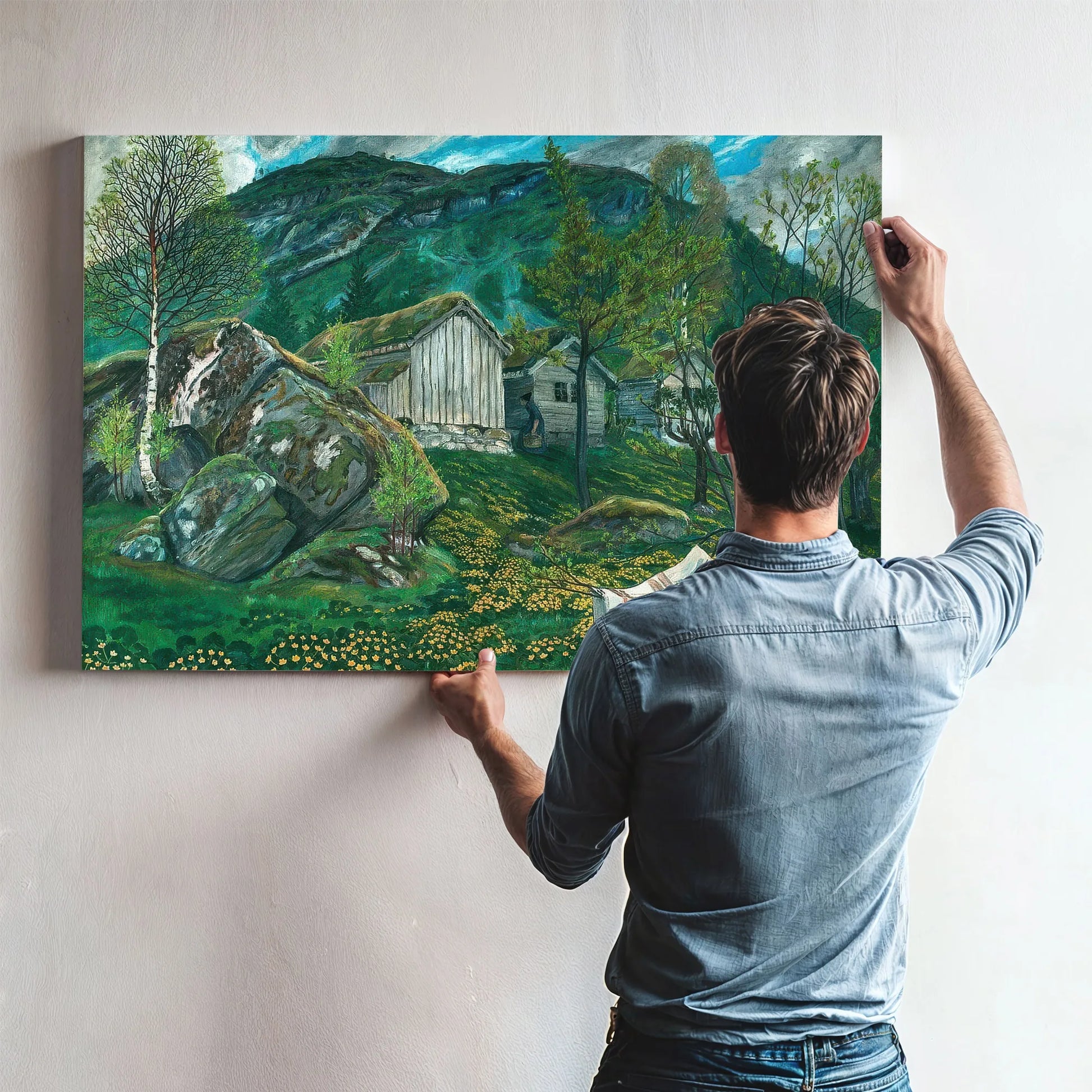 Old Cotter's Farm By Nicolai Astrup Fine Art Print