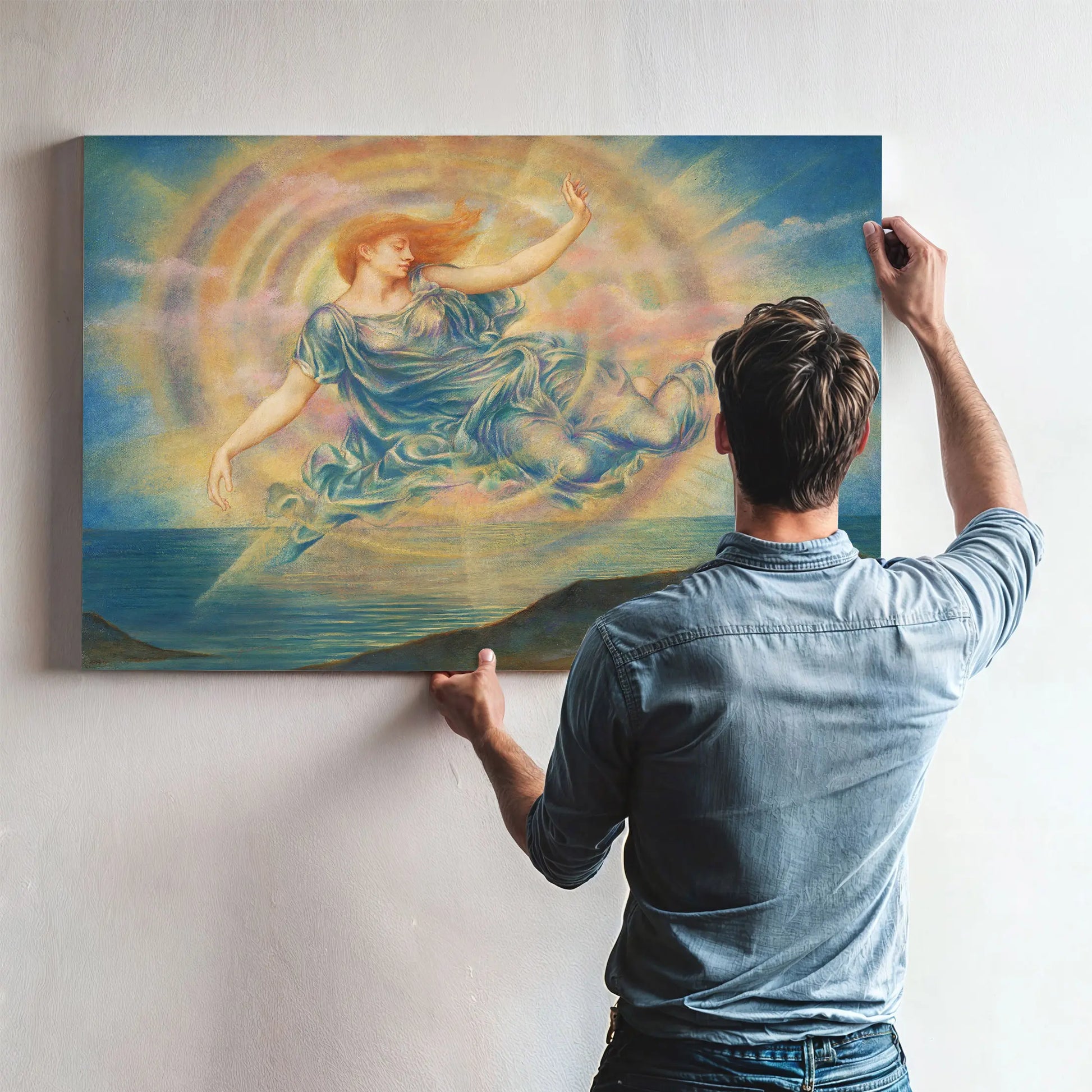 Evening Star Over The Sea by Evelyn De Morgan