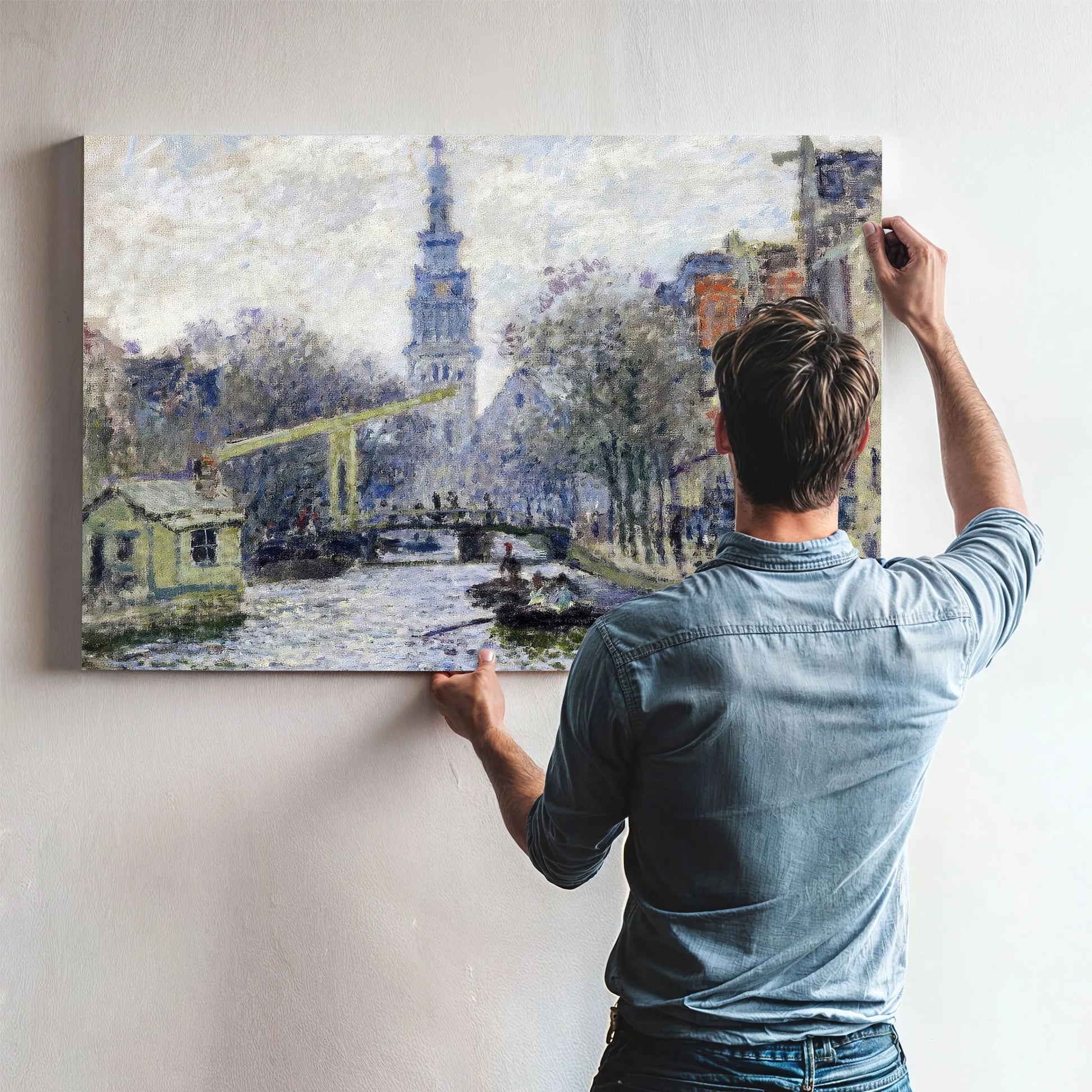 Canal, Amsterdam By Claude Monet Fine Art Print