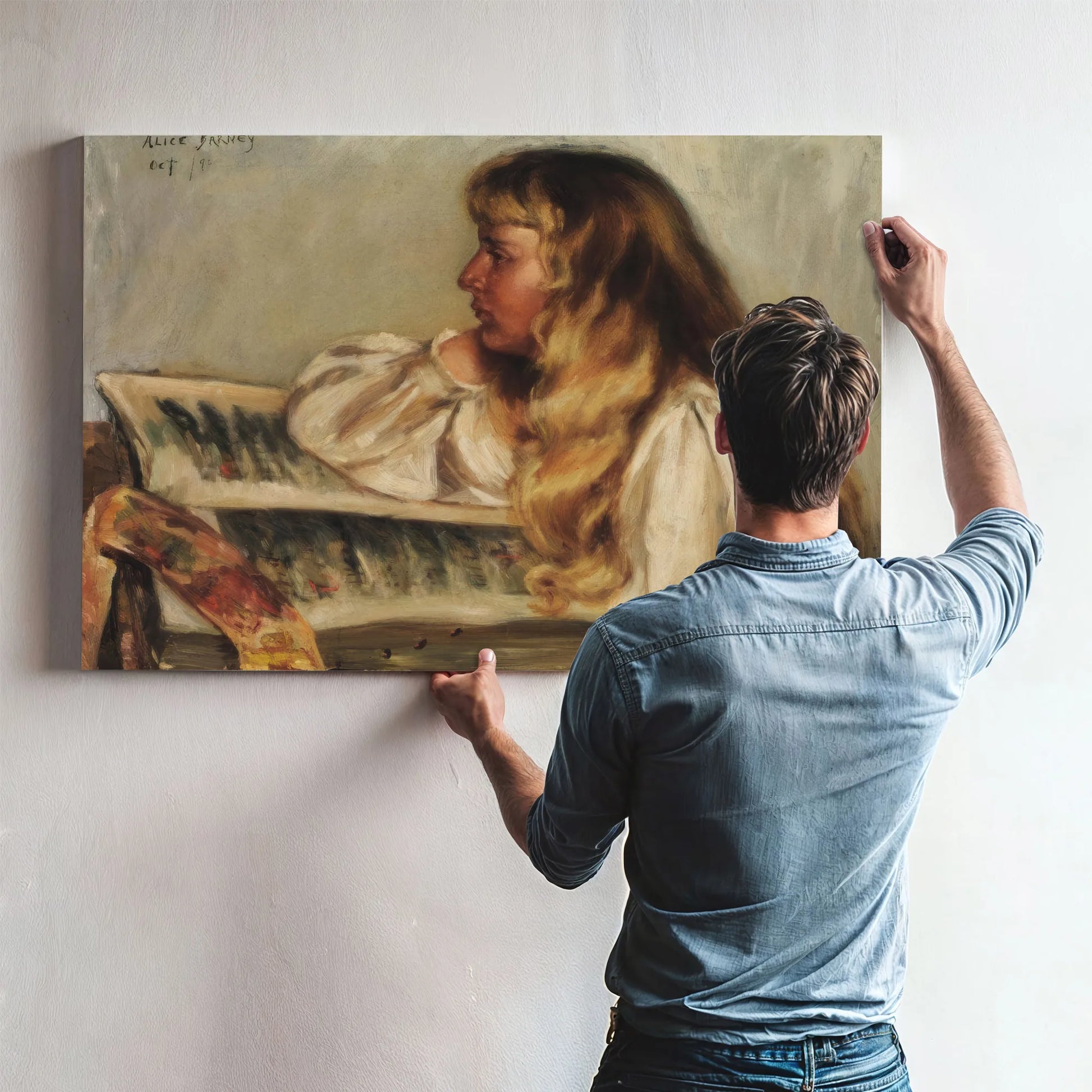 Natalie And Missal By Alice Pike Barney Fine Art Print
