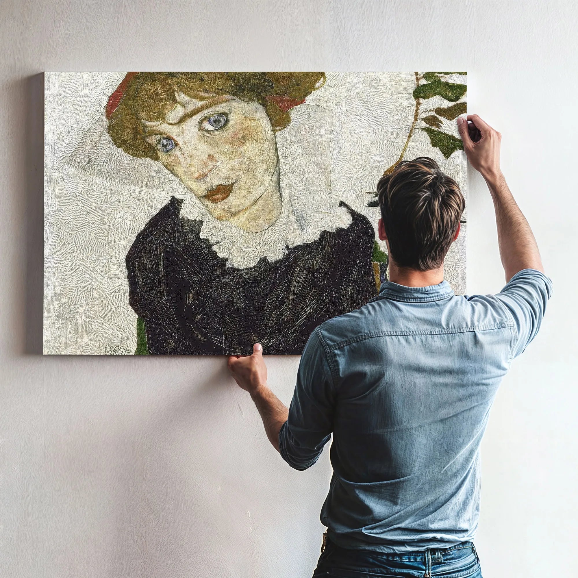 Portrait Of Wally Neuzil by Egon Schiele Fine Art Print
