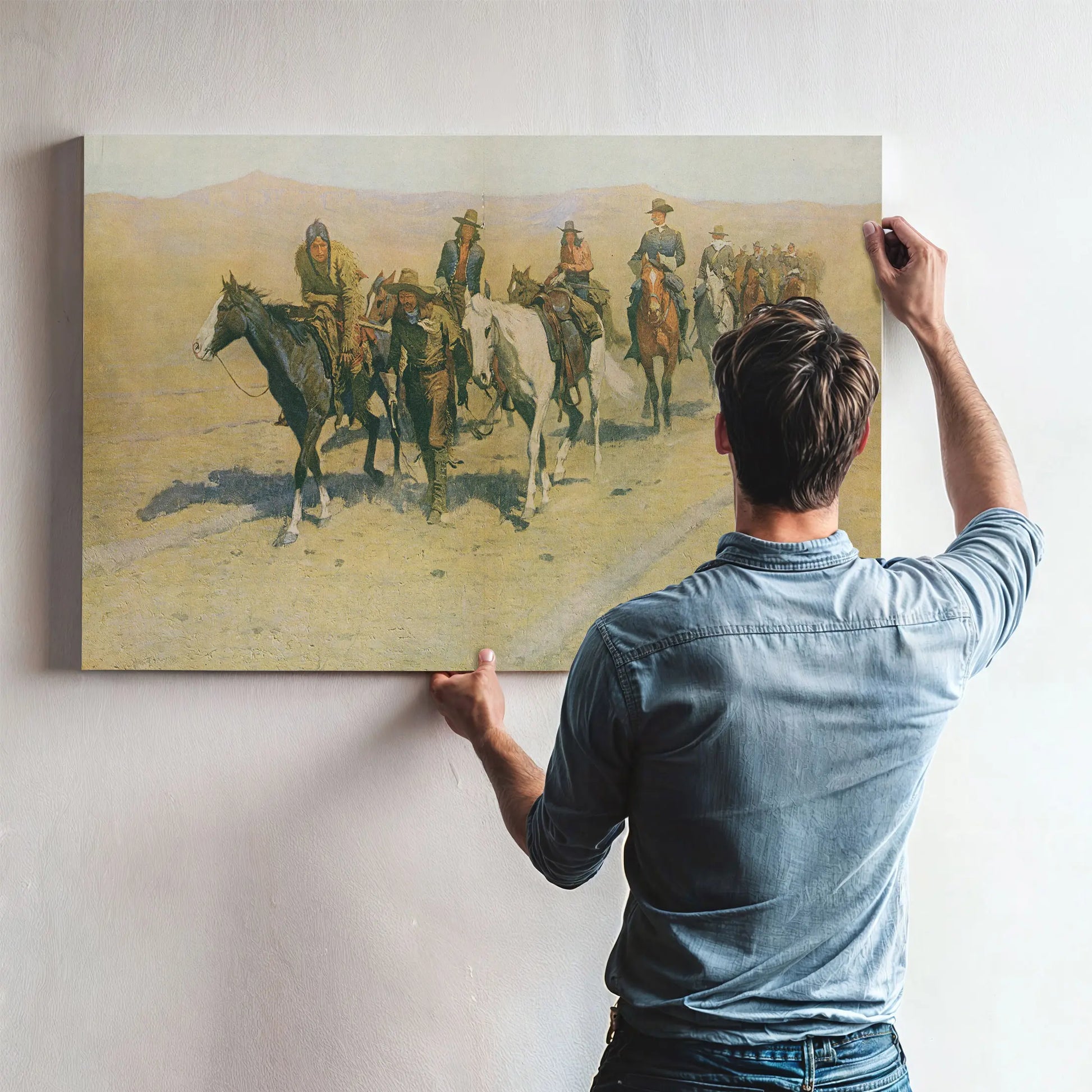 Pony Tracks In The Buffalo Trails by Frederic Remington