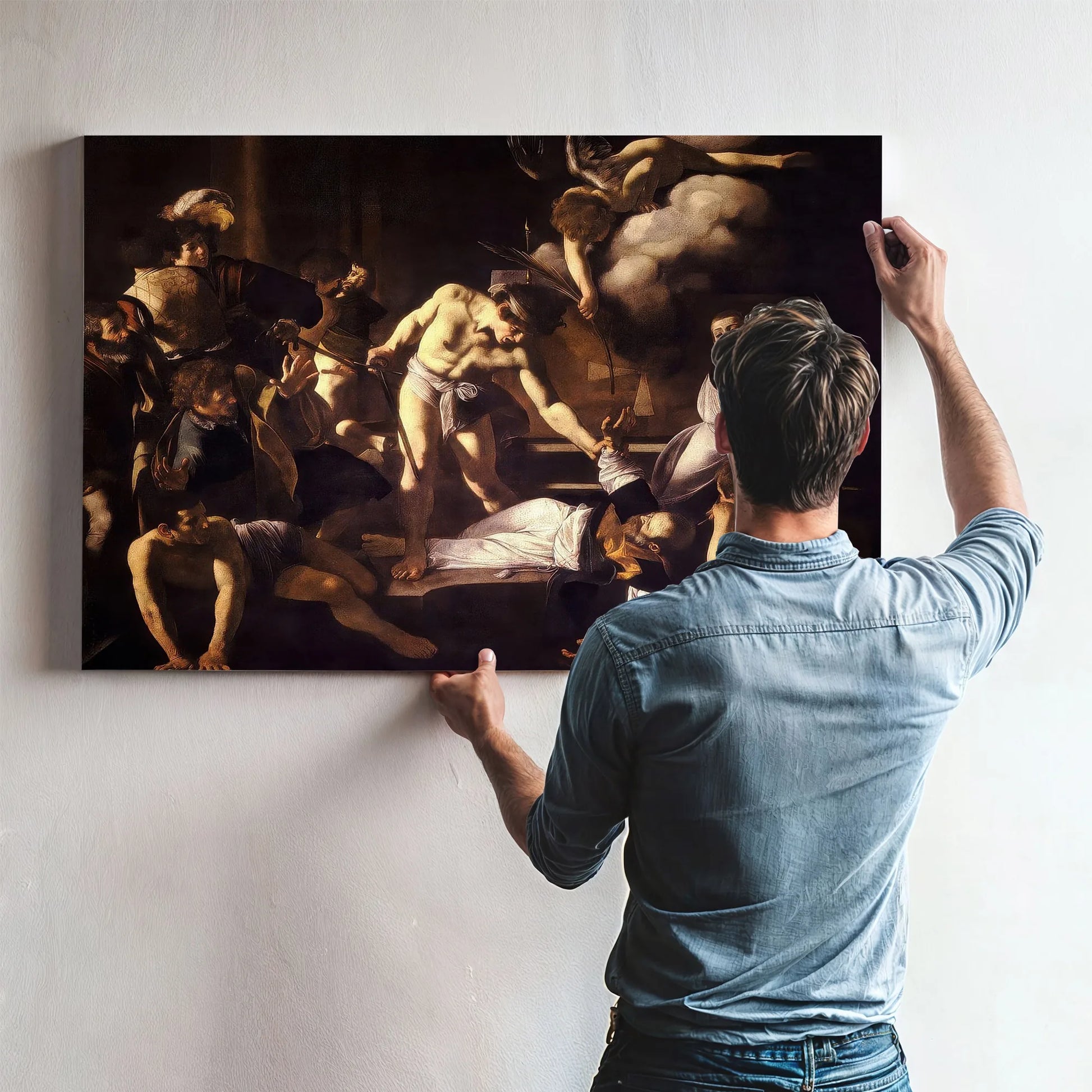 The Martyrdom Of Saint Matthew By Caravaggio Fine Art Print