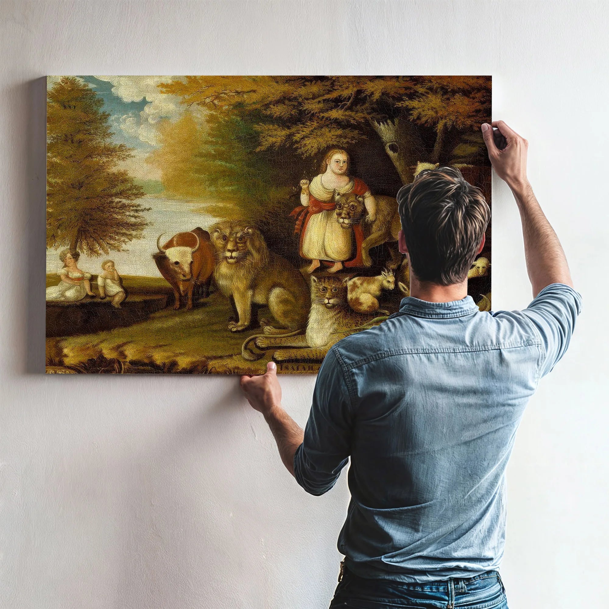 Peaceable Kingdom 1832 By Edward Hicks Fine Art Print