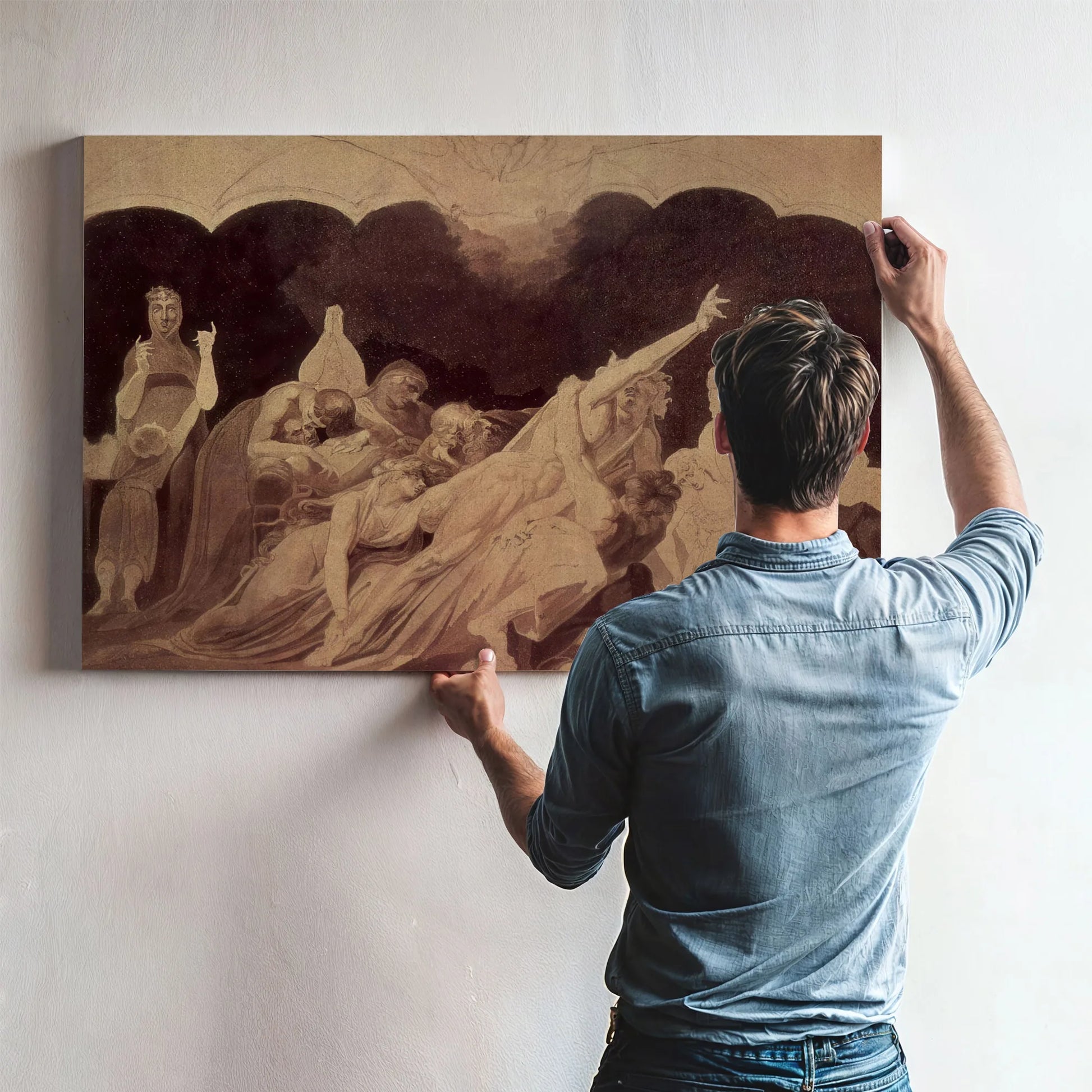 The Vision In The Asylum By Henry Fuseli Fine Art Print
