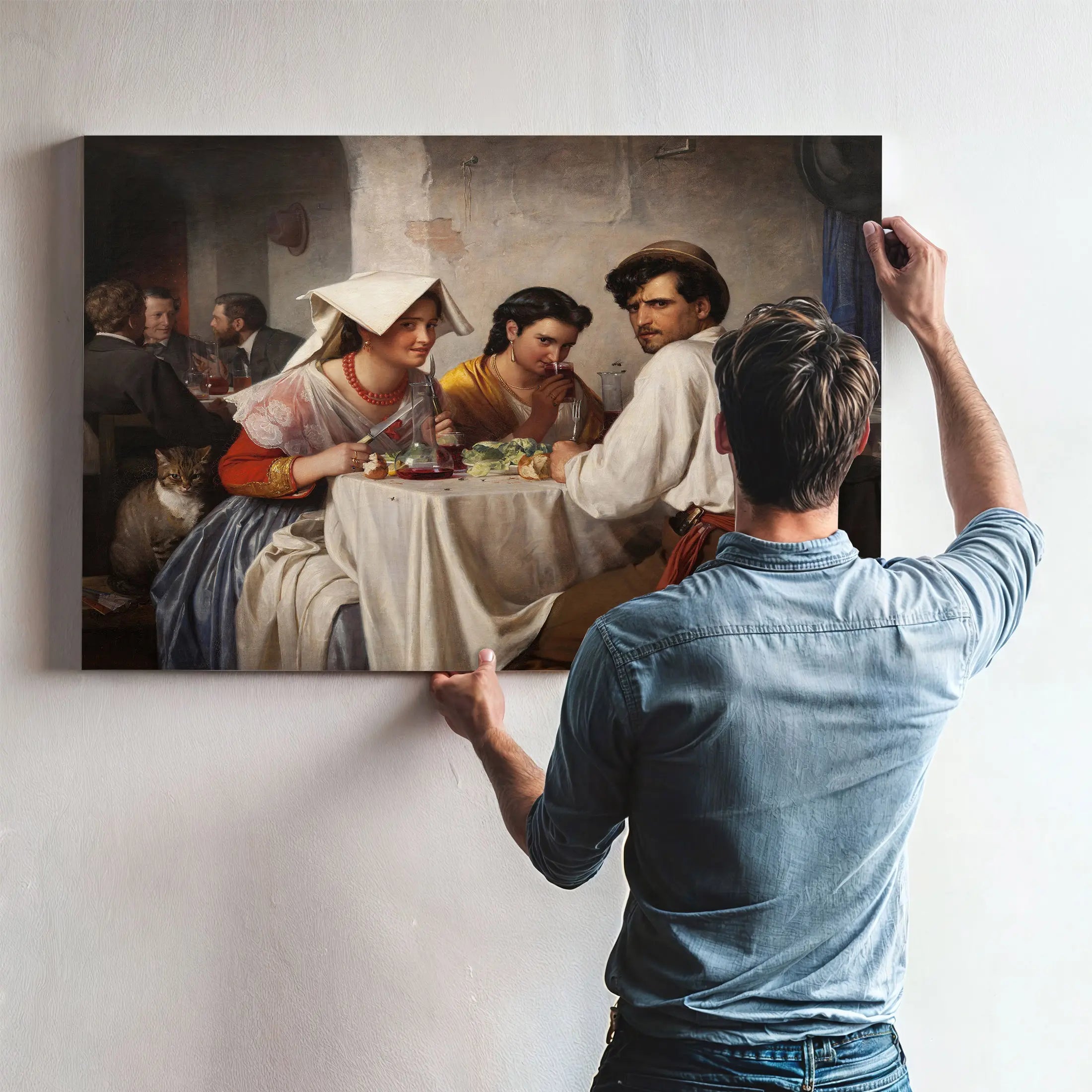 In A Roman Osteria by Carl Bloch