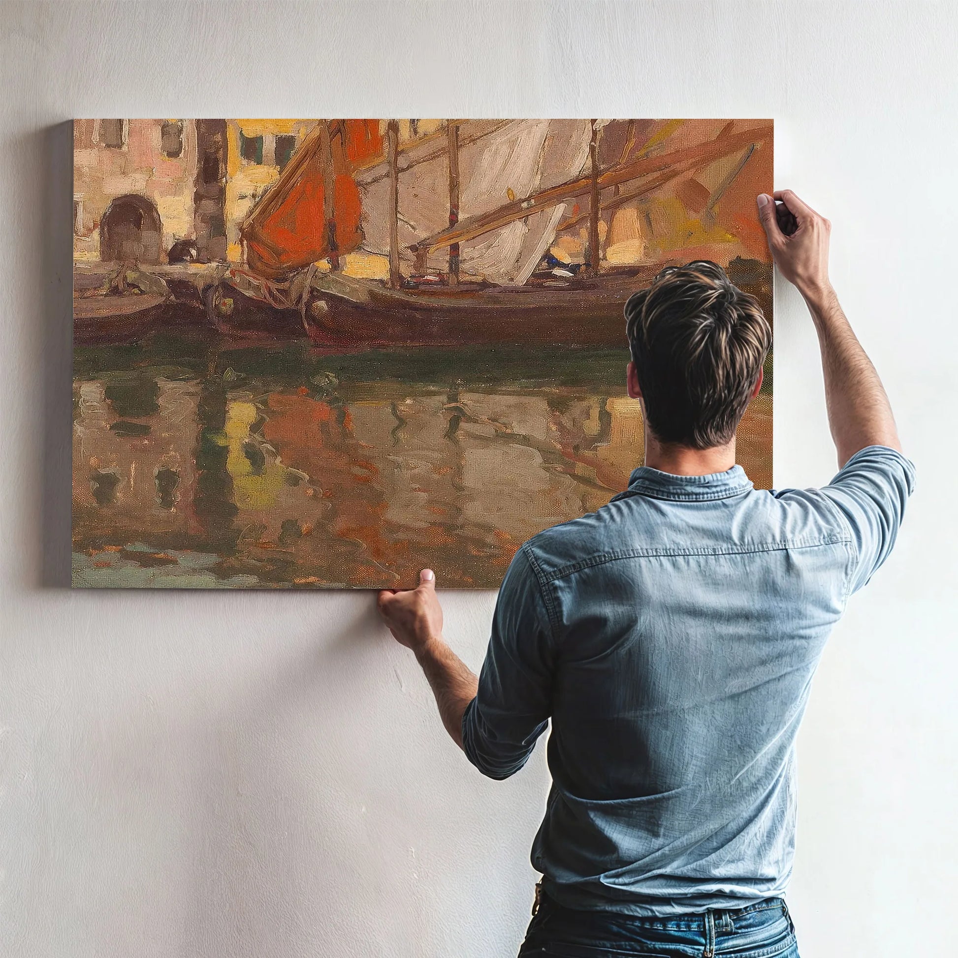 Brittany Boats By Edgar Payne Fine Art Print