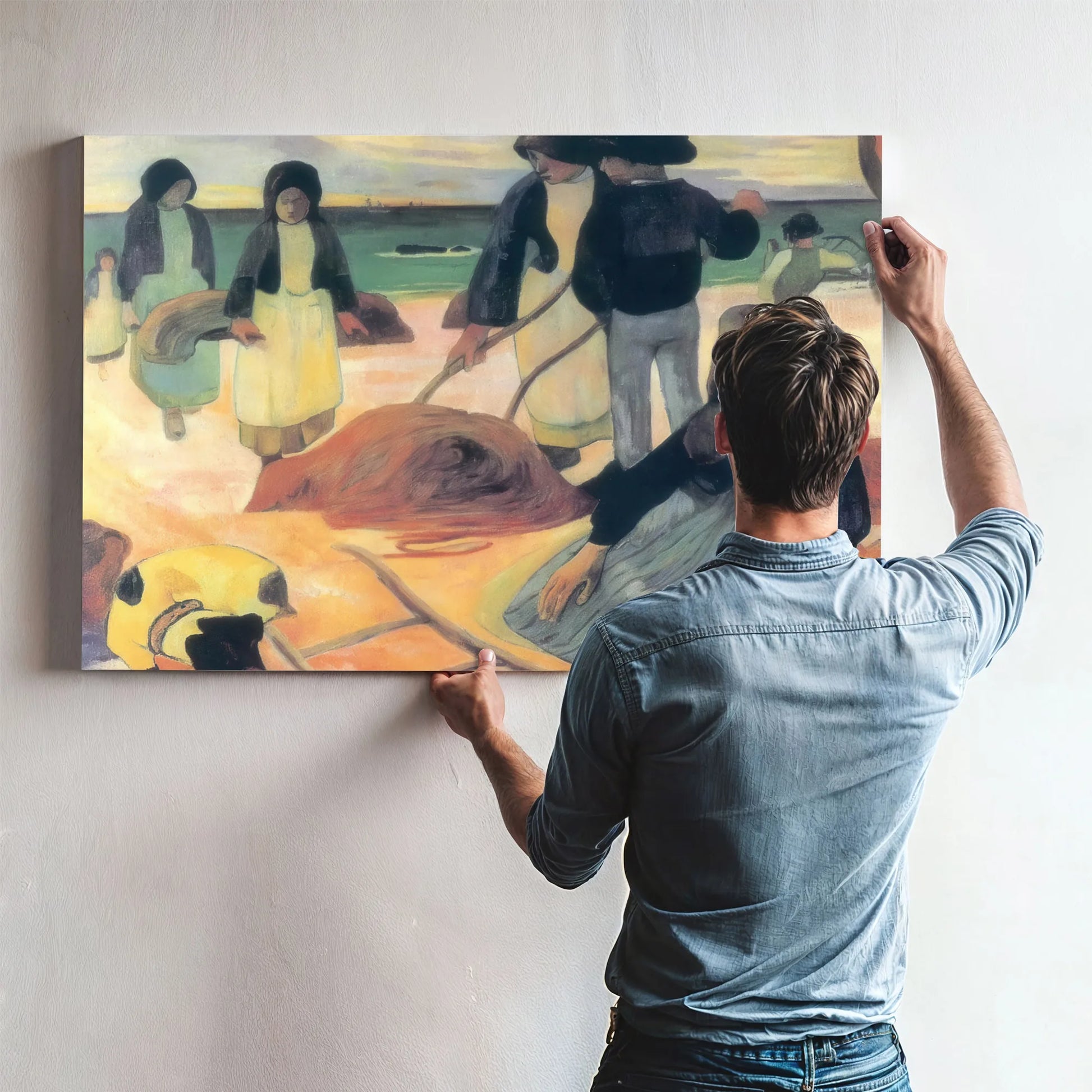 Wrack Collectors By Paul Gauguin Fine Art Print