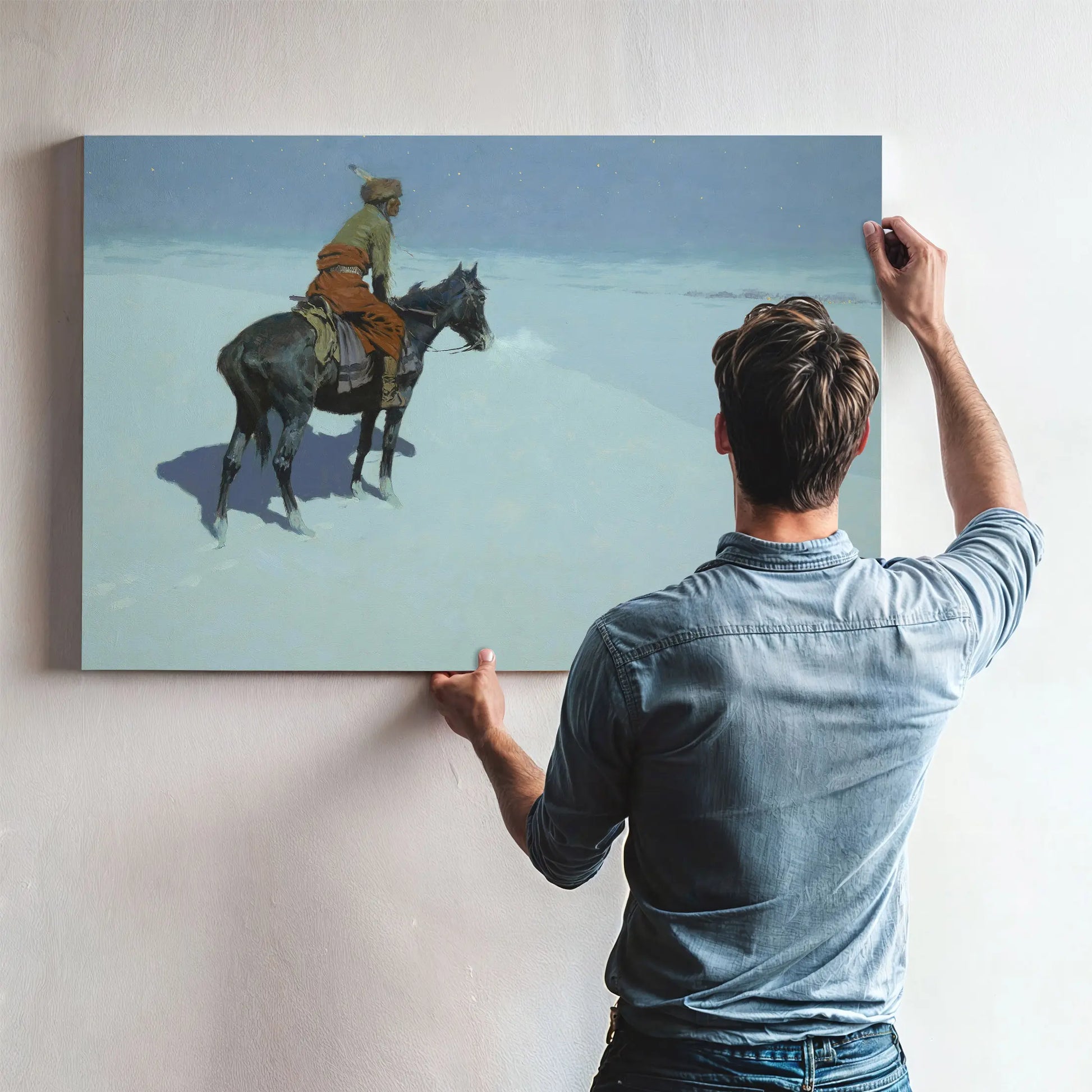 Friends Or Foes The Scout by Frederic Remington