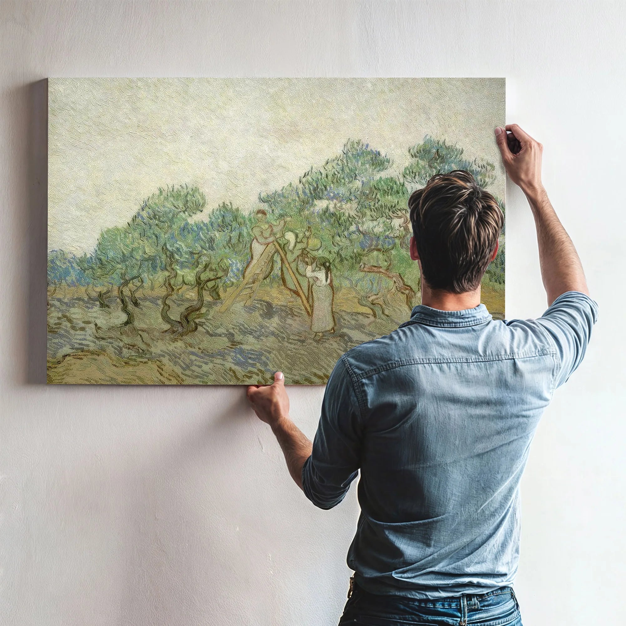 The Olive Orchard By Vincent Van Gogh Fine Art Print