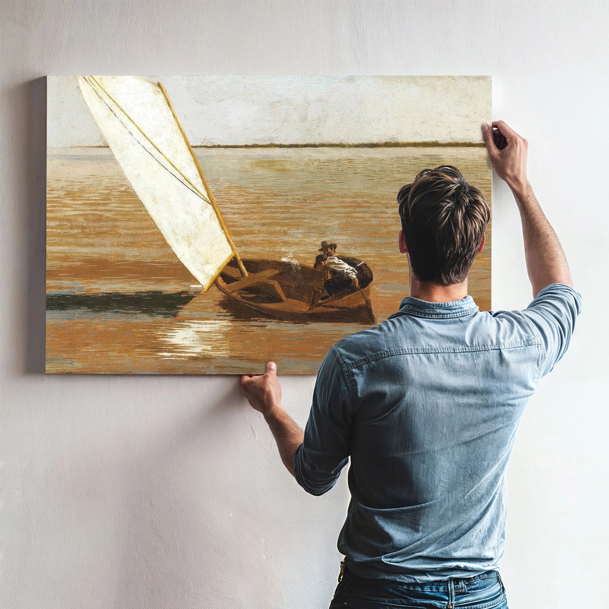 Sailing By Thomas Eakins Fine Art Print