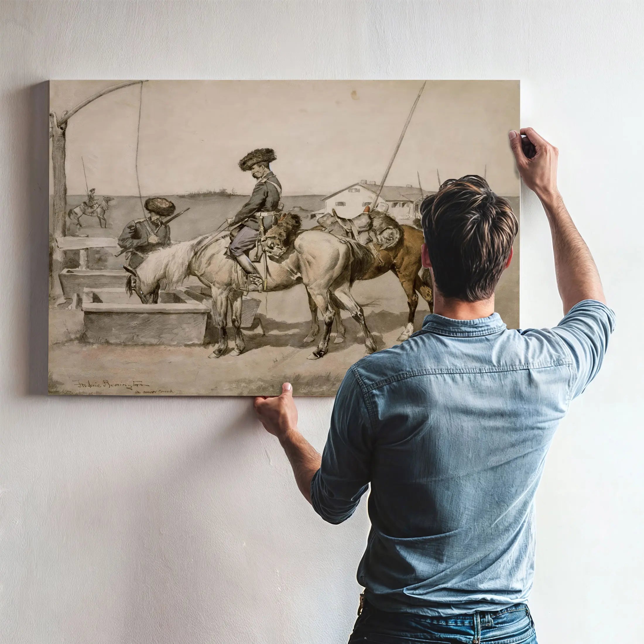  An Amoor Cossack G by Frederic Remington