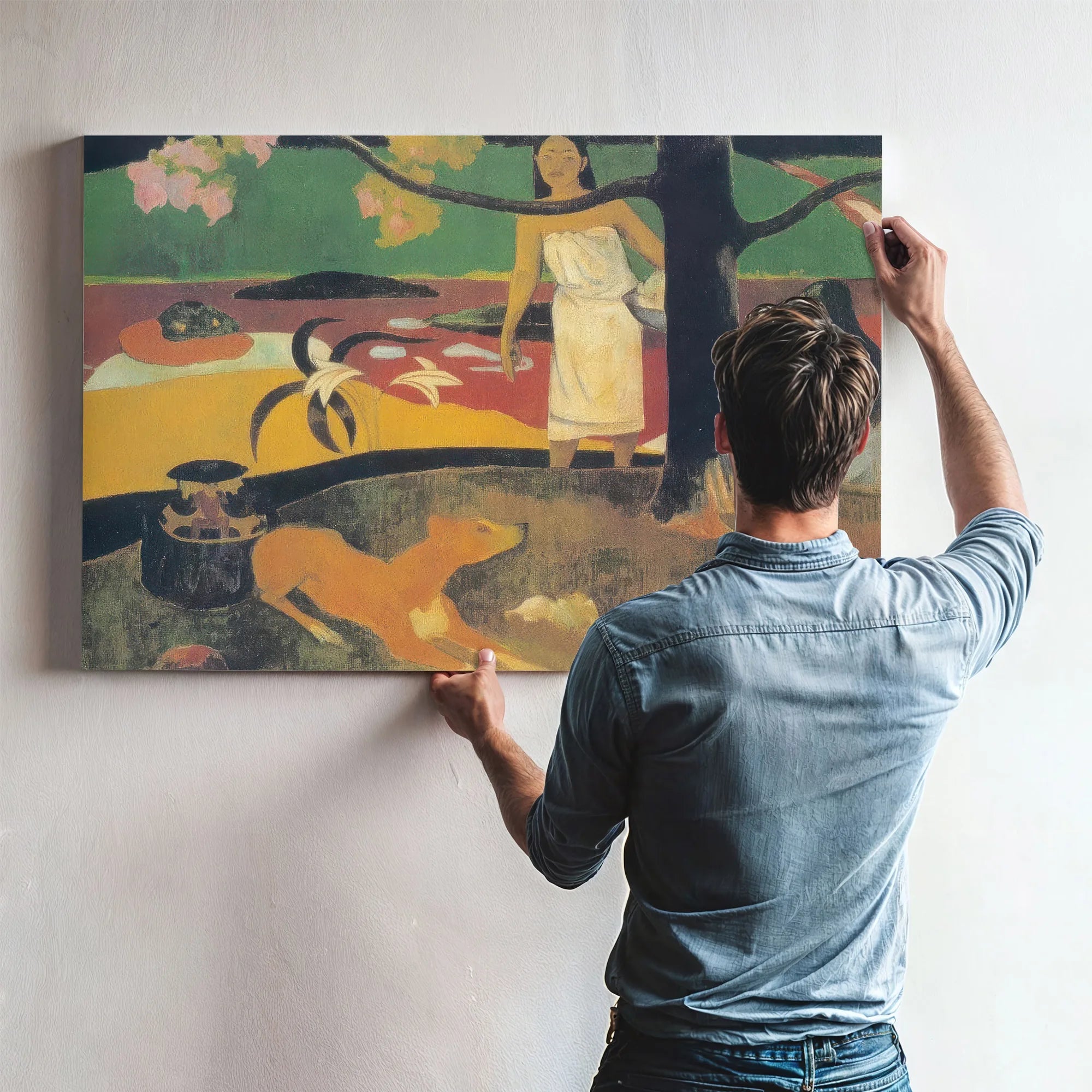 Tahitian Pastoral Scene By Paul Gauguin Fine Art Print