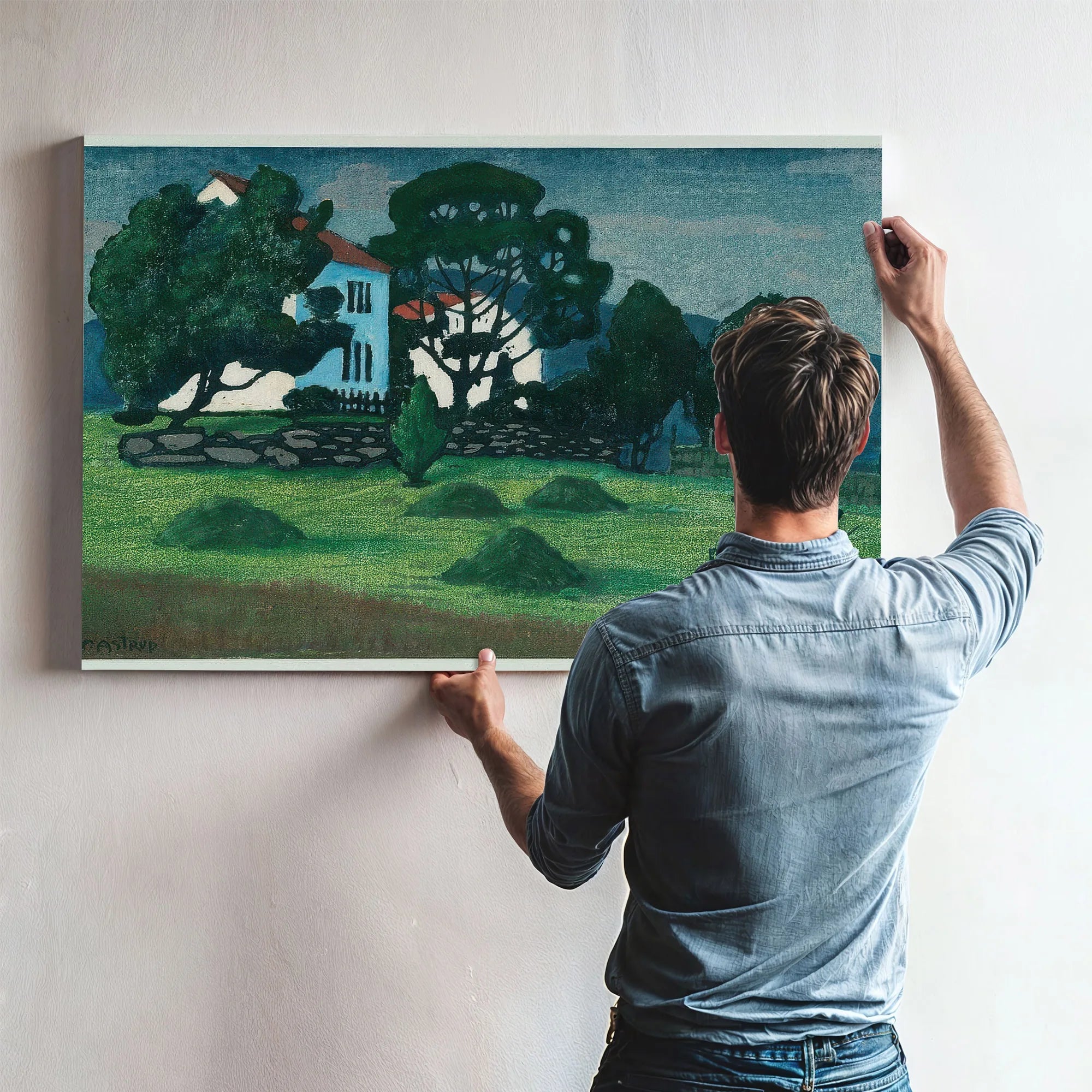 Home From Work 2 By Nicolai Astrup Fine Art Print