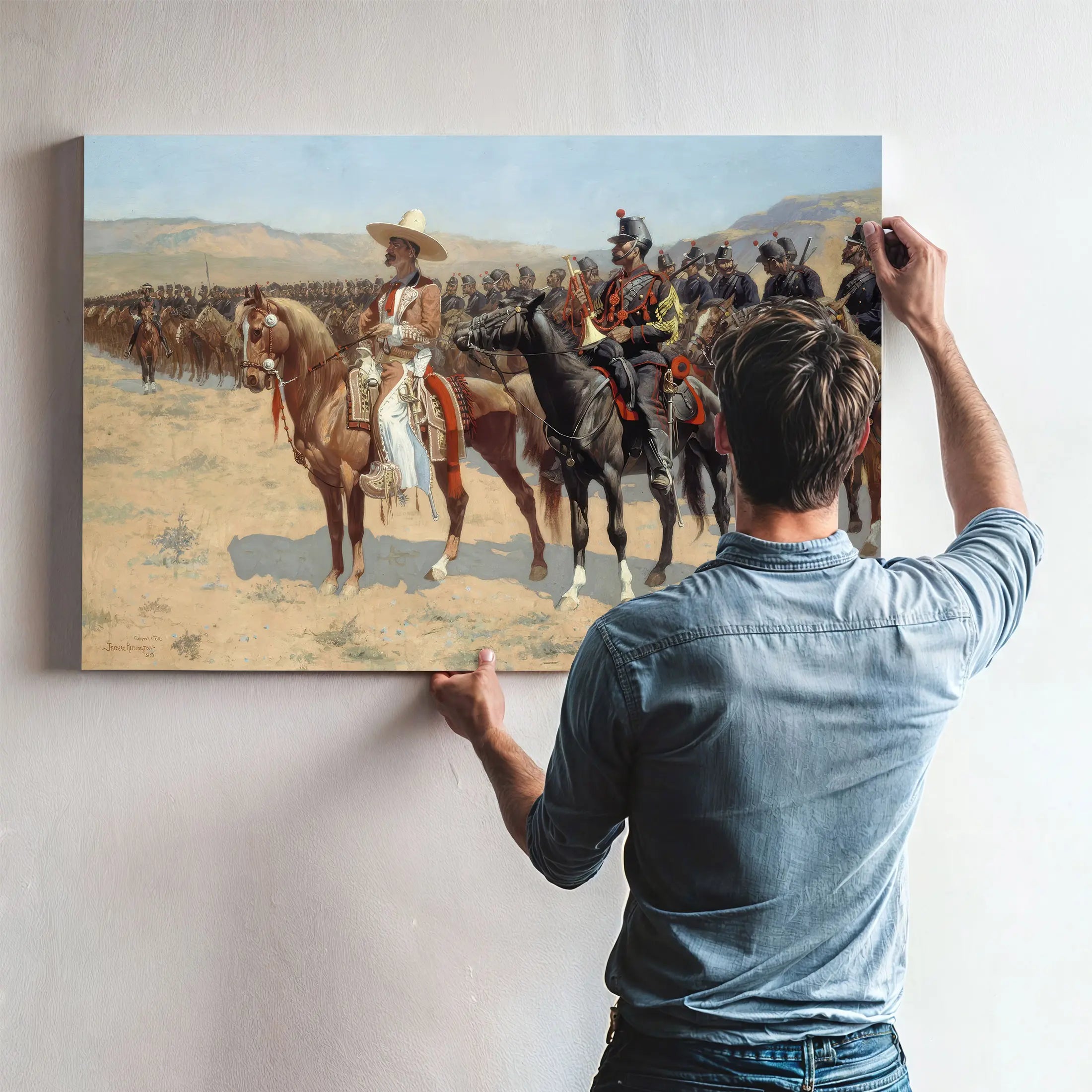 The Mexican Major B by Frederic Remington
