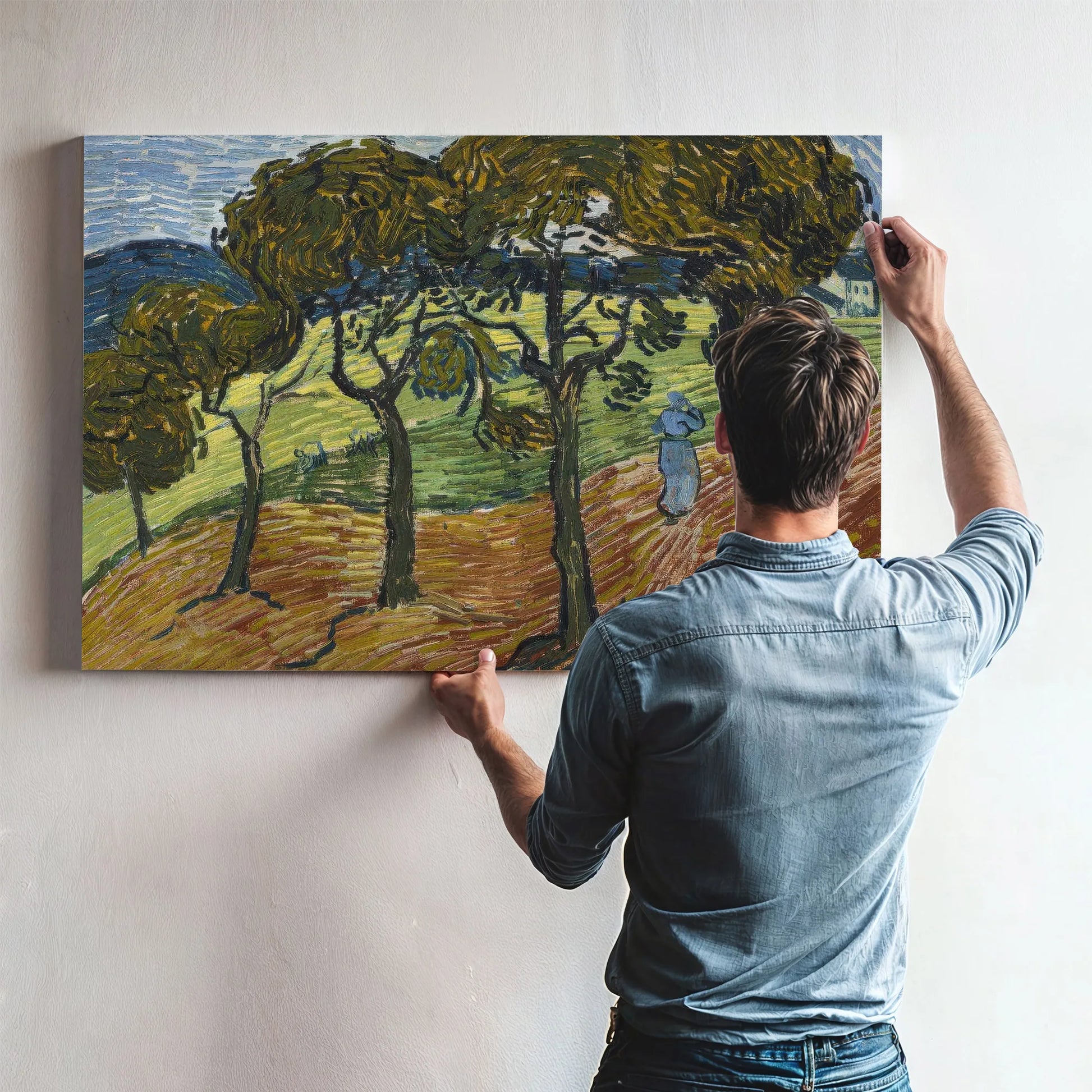 Landscape With Figures By Vincent Van Gogh Fine Art Print