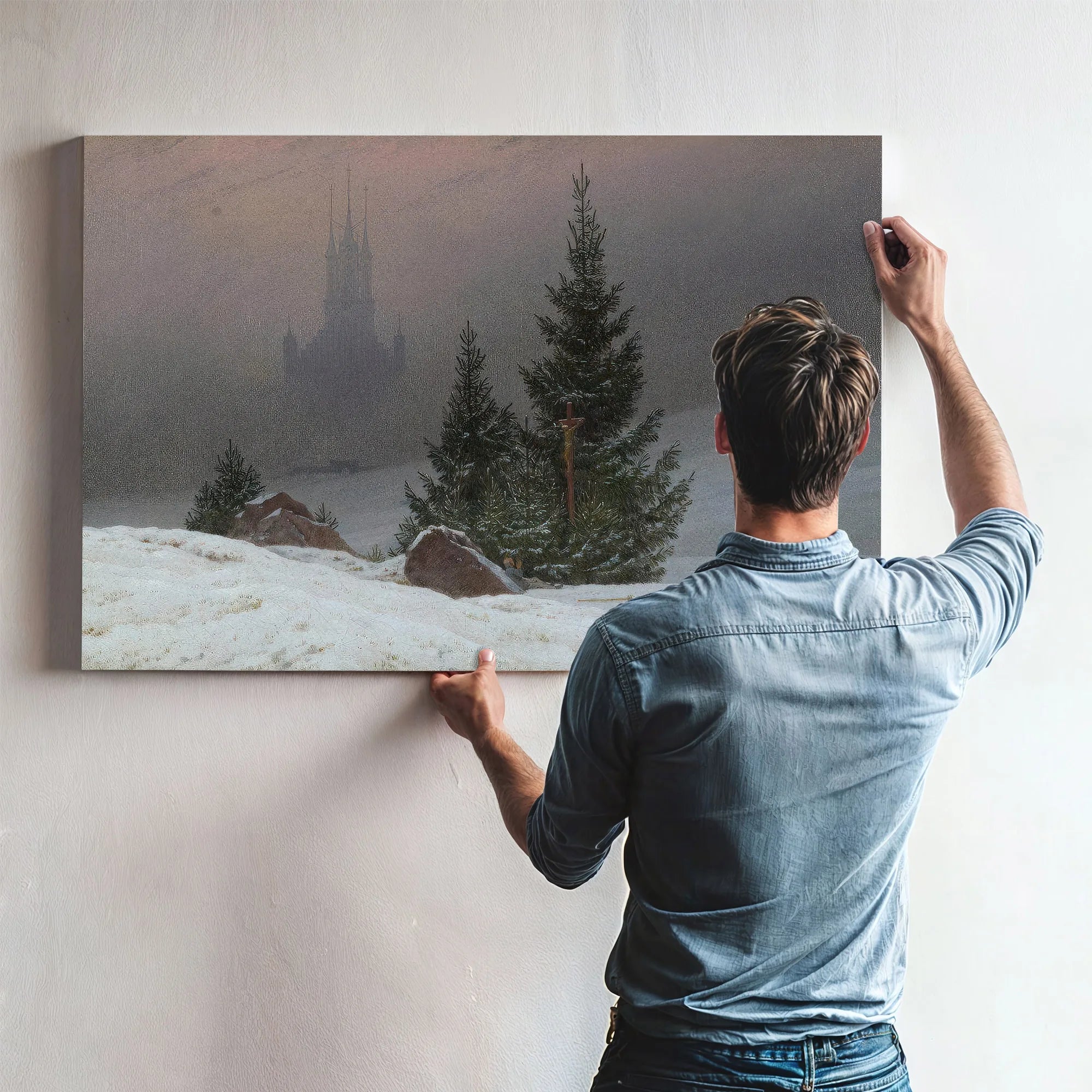 Winter Landscape 1811 By Caspar David Friedrich Fine Art Print
