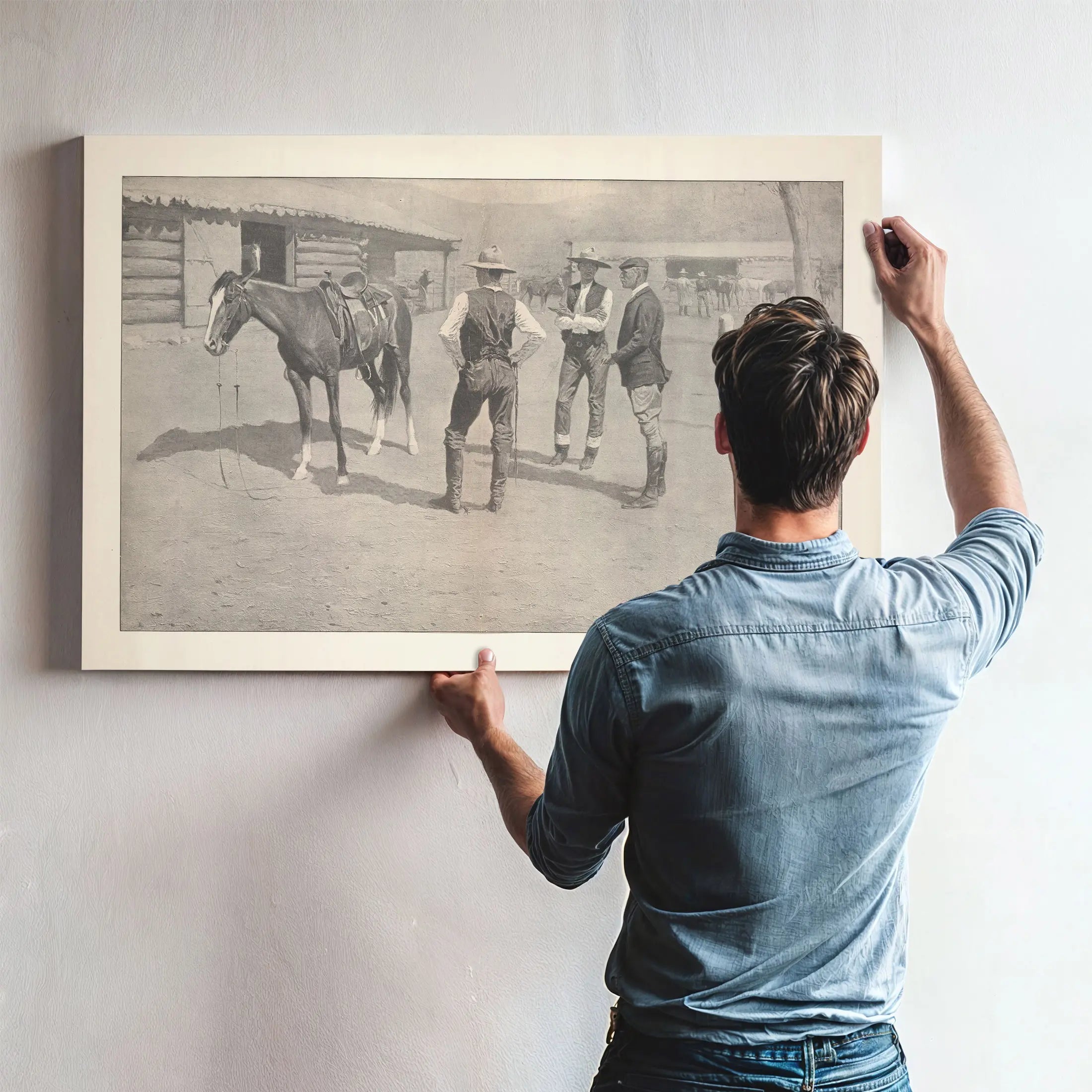 Buying Polo Ponies In The West by Frederic Remington