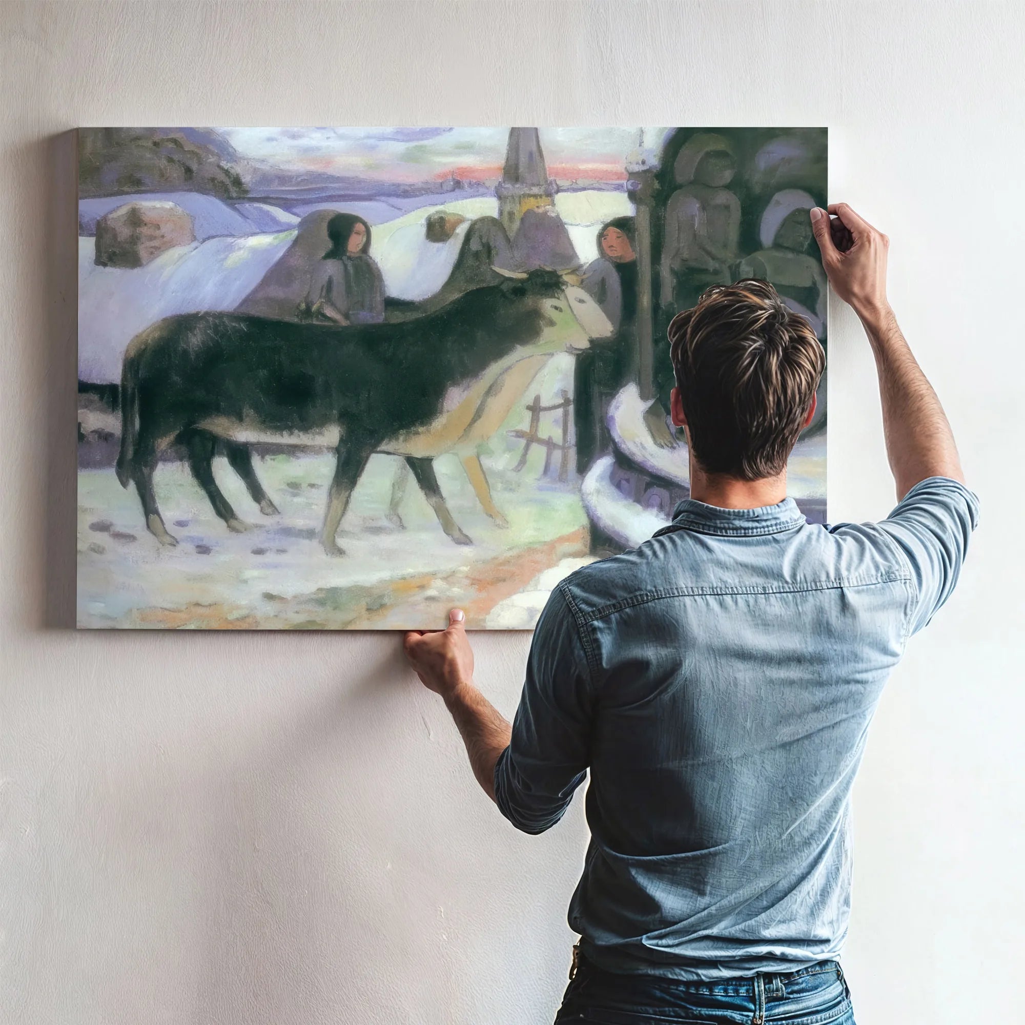The Holy Night By Paul Gauguin Fine Art Print