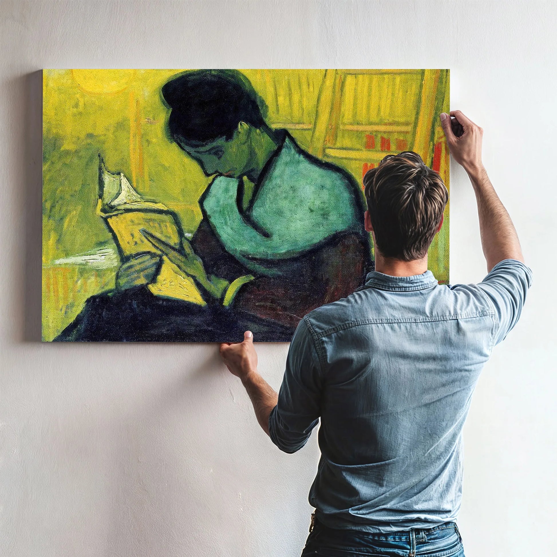 A Novel Reader By Vincent Van Gogh Fine Art Print