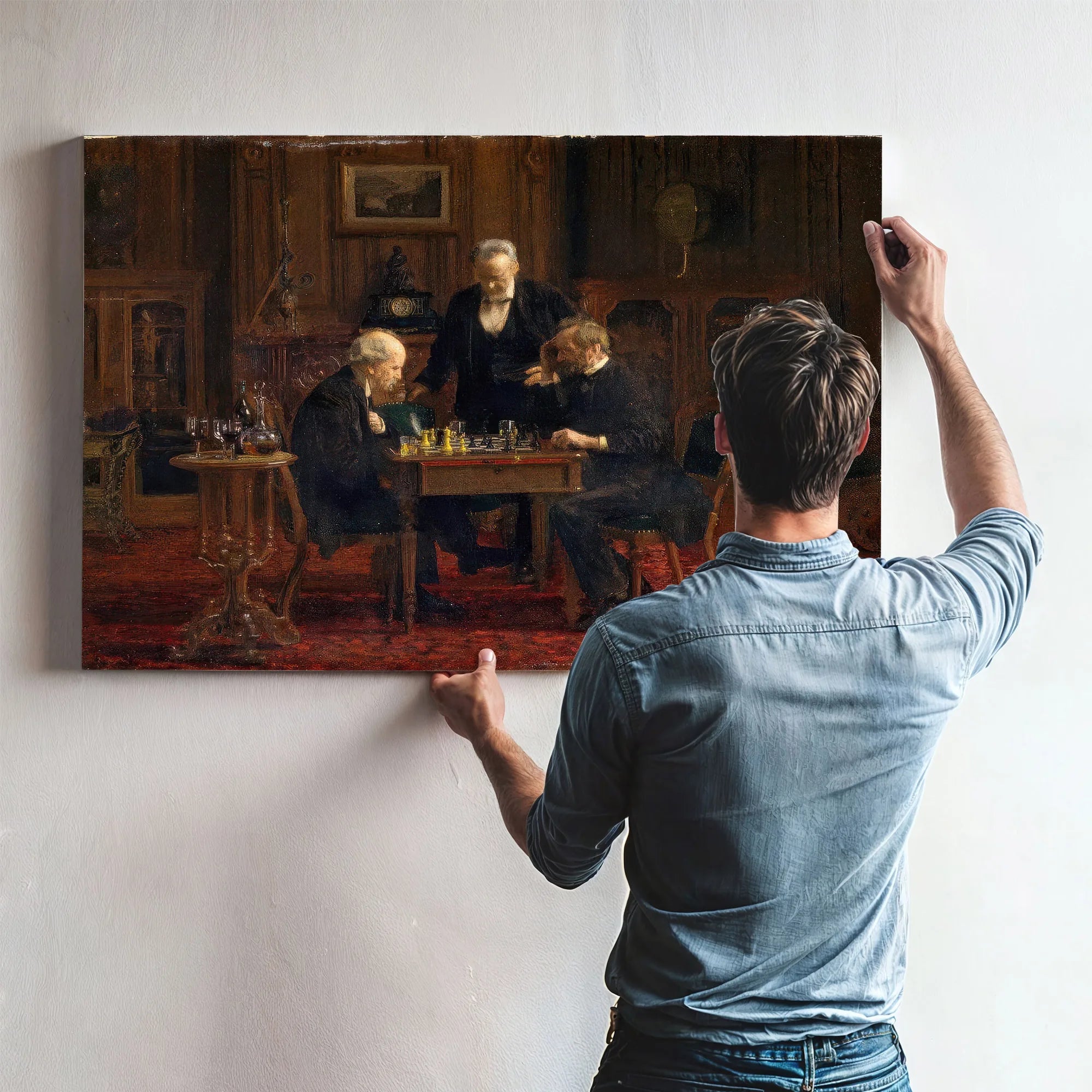 The Chess Players 1876 By Thomas Eakins Fine Art Print