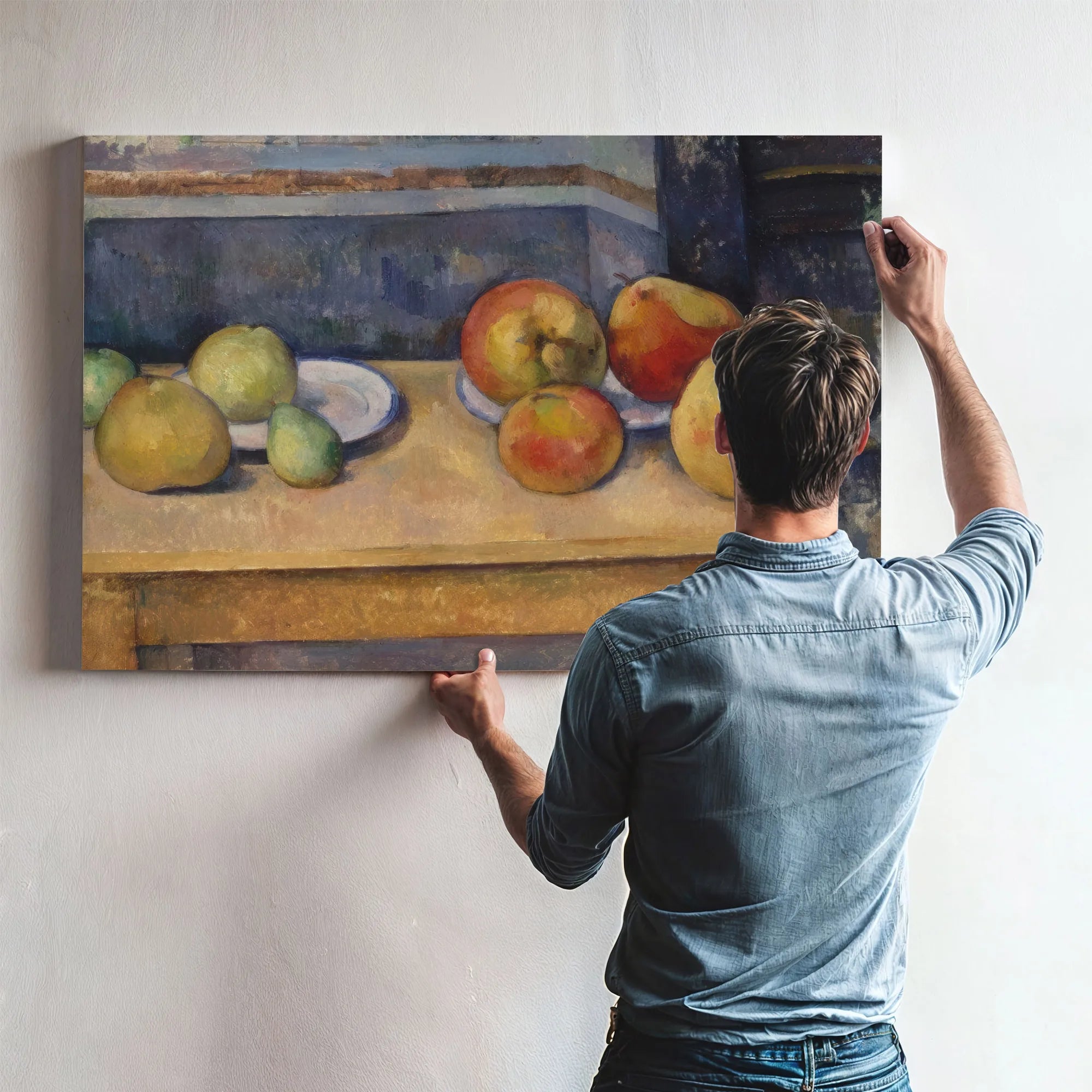 Still Life With Apples And Pears 1892 By Paul Cezanne Fine Art Print