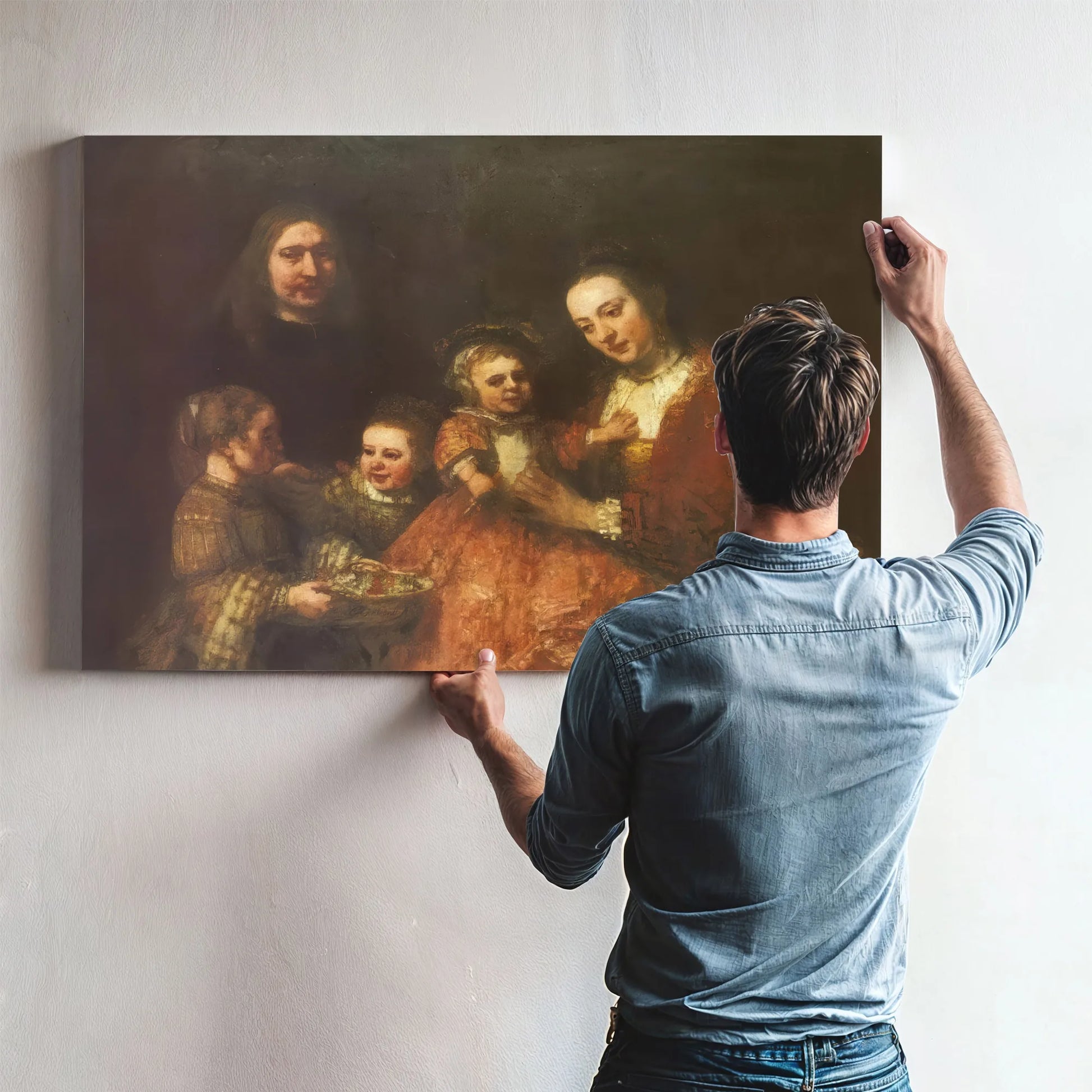 Family Group,C By Rembrandt Fine Art Print