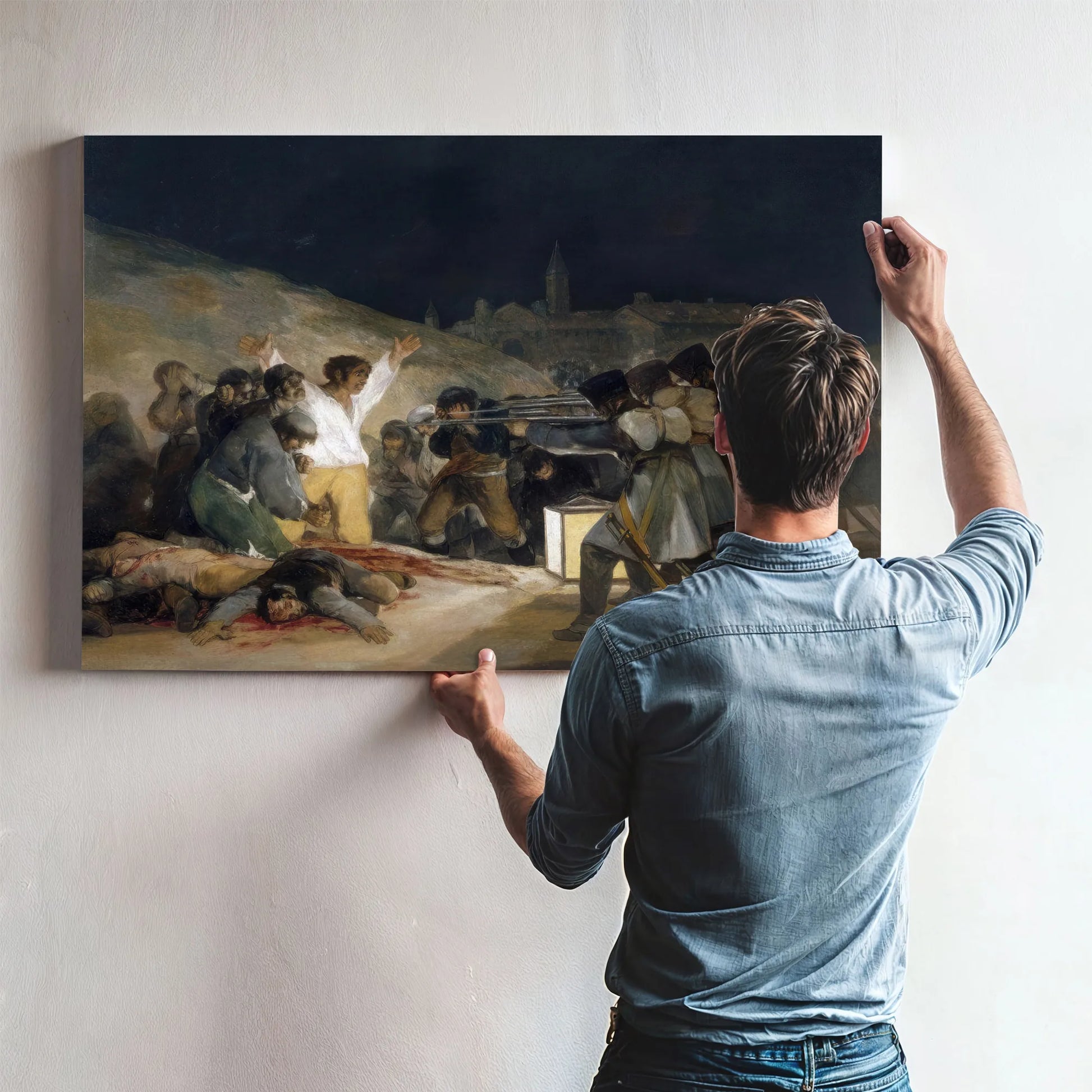 Executions On The Third Of May 1814 Romanticism 266X345Cm Museo Del Prado Madrid Spain By Francisco De Goya Fine Art Print