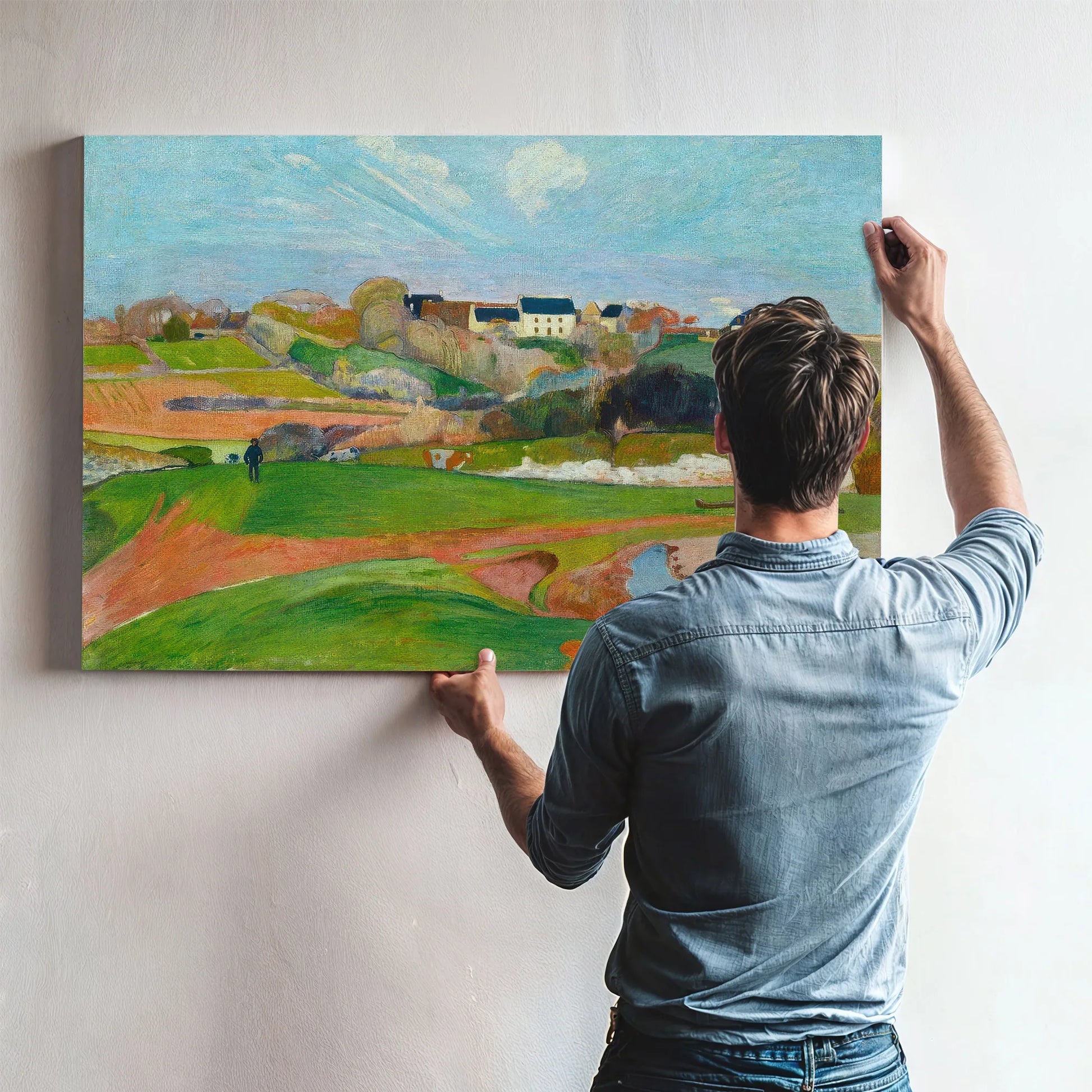Landscape At Le Pouldu by Paul Gauguin Fine Art Print