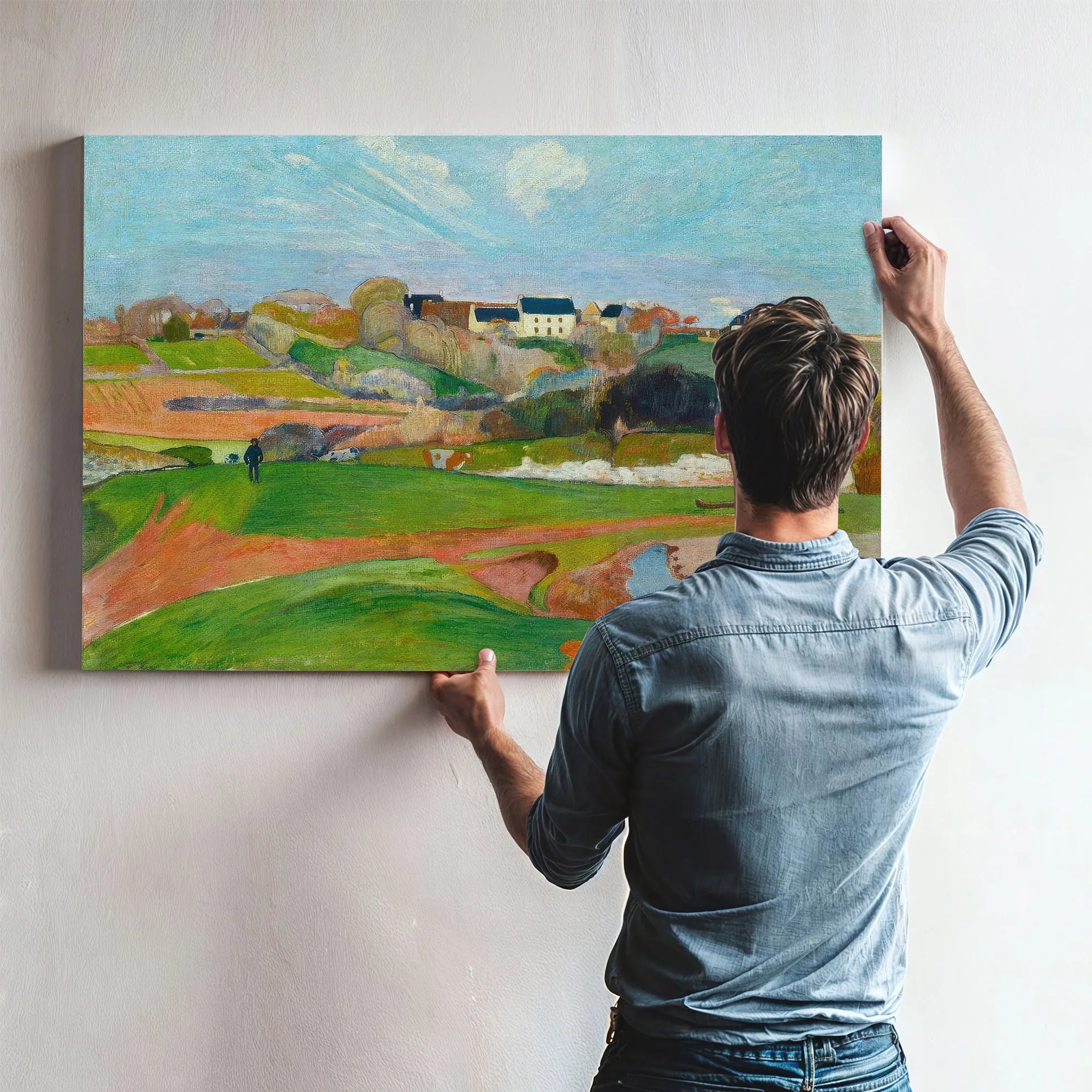 Landscape At Le Pouldu by Paul Gauguin Fine Art Print
